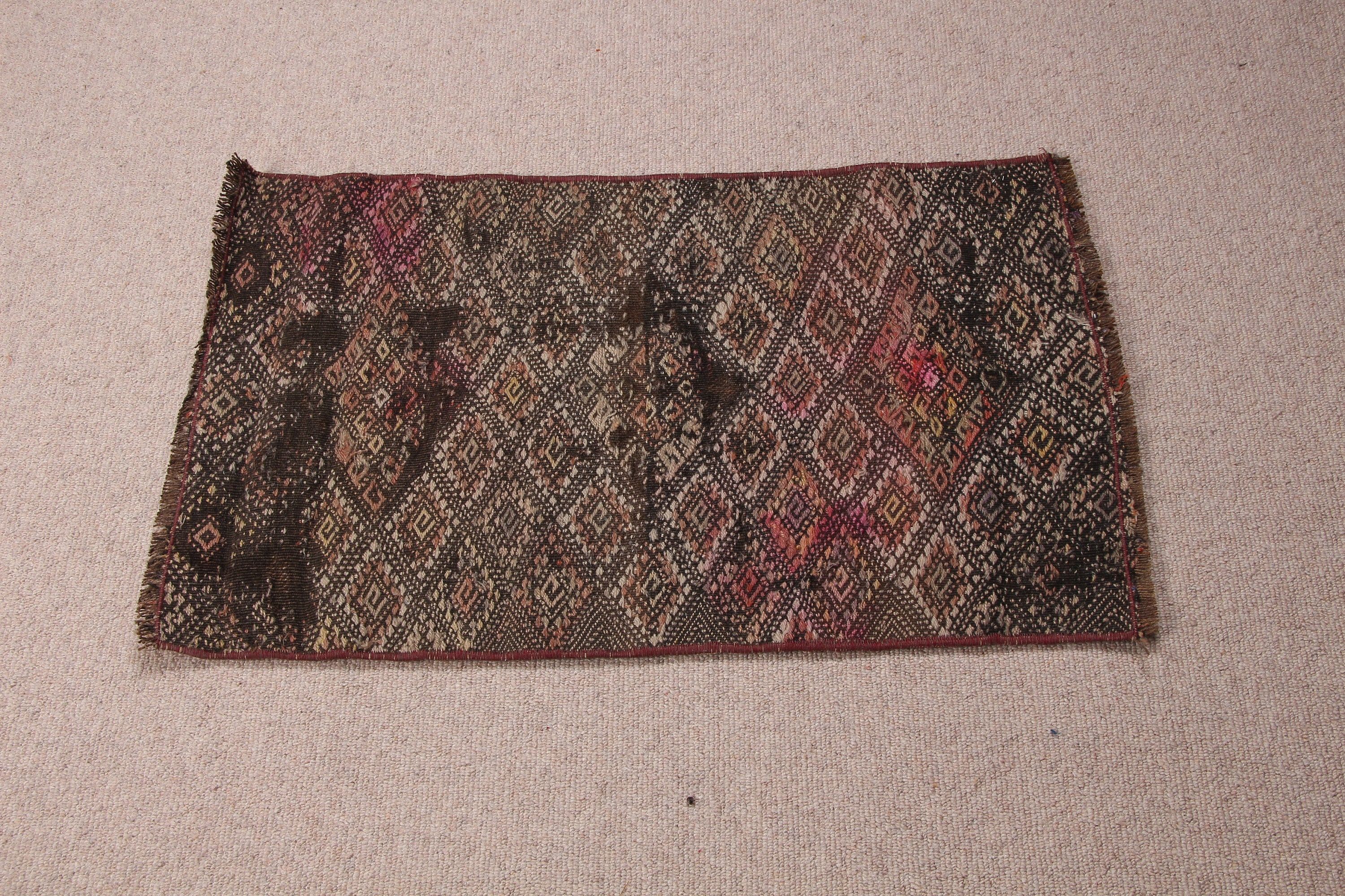 Bej Yatak Odası Halısı, Banyo Halıları, 1.6x2.6 ft Küçük Halı, Kapı Paspası Halıları, Mutfak Halısı, Yer Halısı, Türk Halısı, Kilim, Vintage Halılar