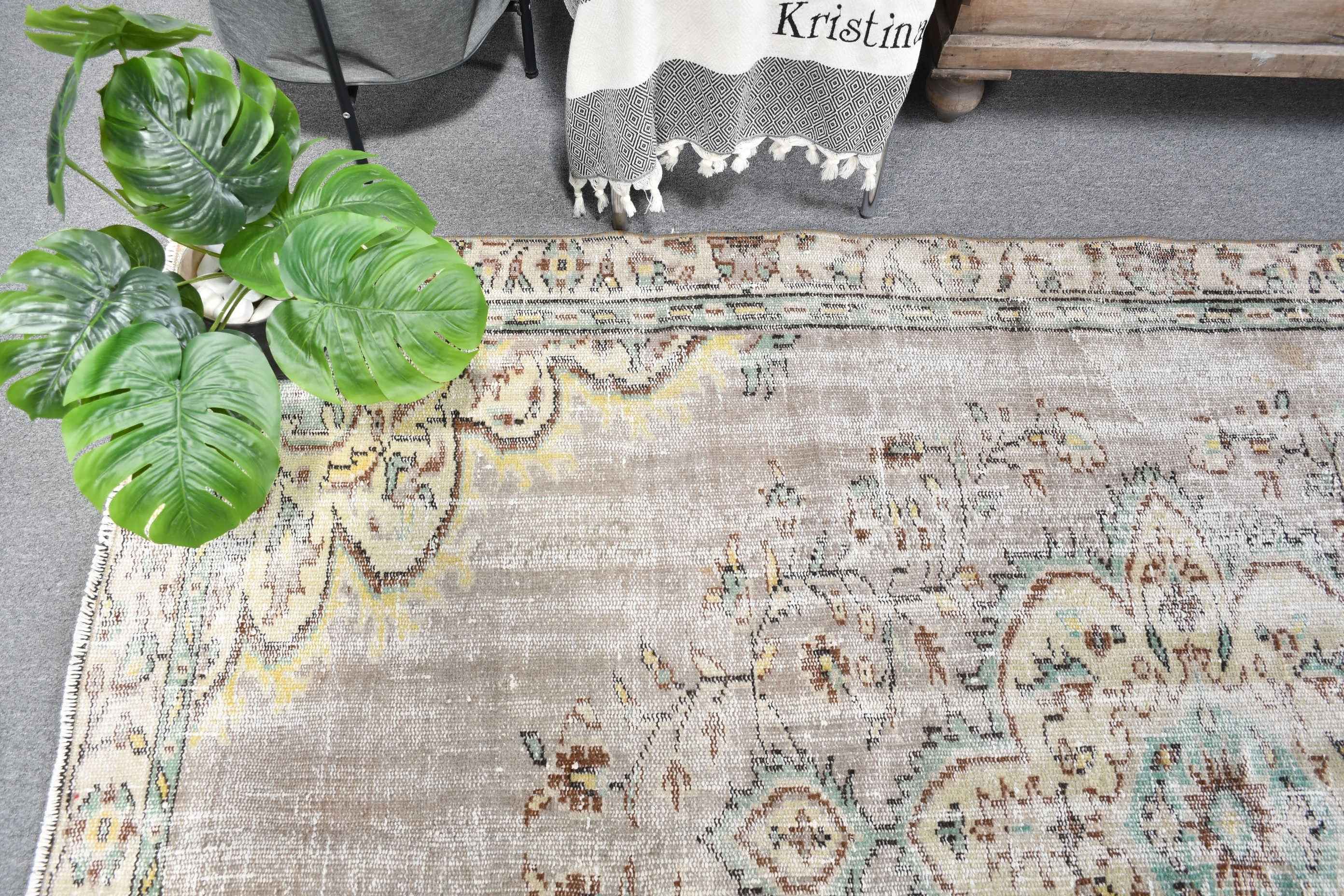 Living Room Rug, Anatolian Rug, Bronze Kitchen Rugs, 5.2x8.4 ft Large Rugs, Boho Rug, Salon Rug, Vintage Rugs, Turkish Rugs