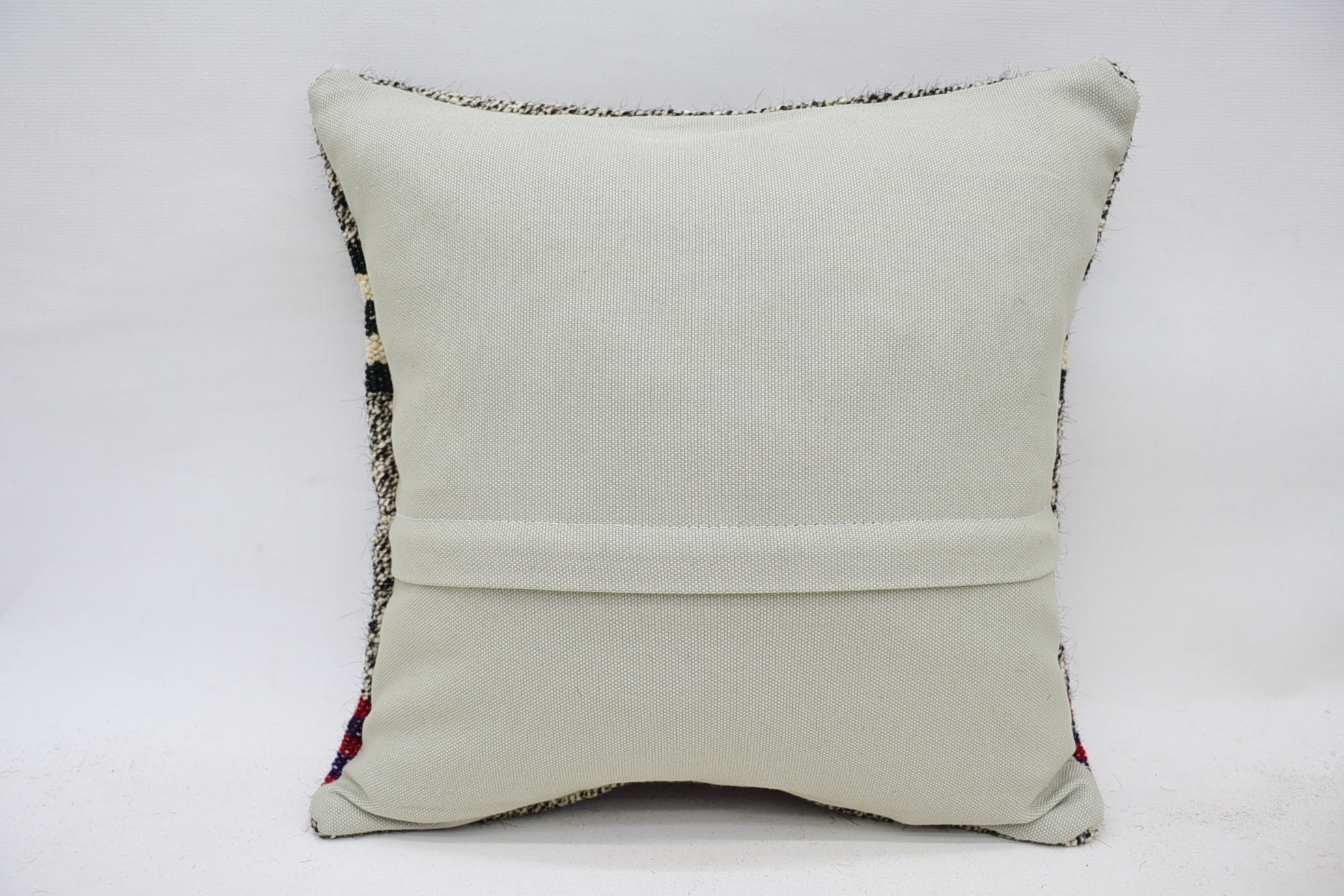 Bolster Throw Cushion, Vintage Kilim Throw Pillow, Interior Designer Pillow, Pillow for Sofa, 14"x14" Brown Cushion Cover, Couch Pillow