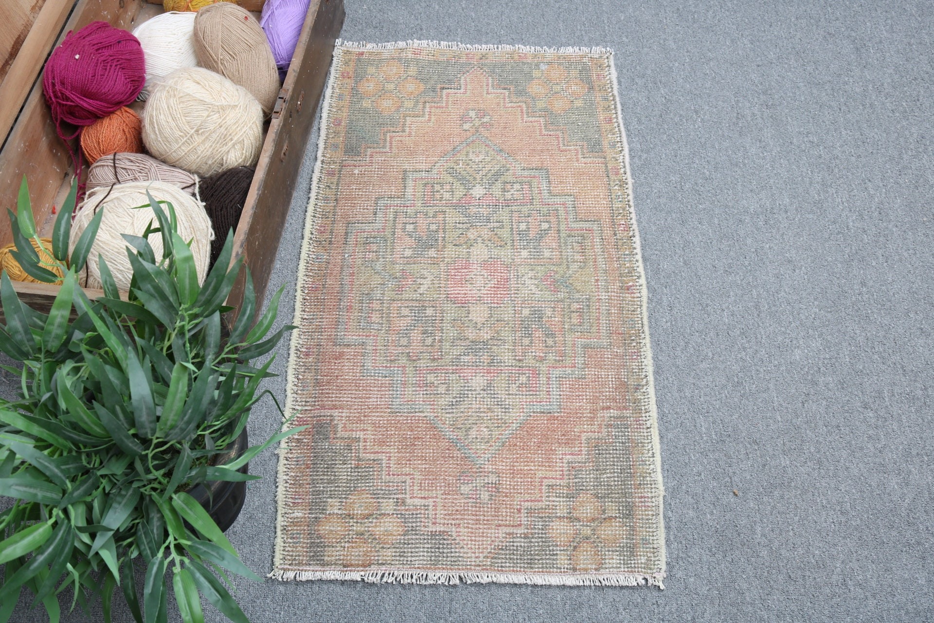 Office Rug, Bathroom Rugs, Door Mat Rugs, Modern Rugs, Green  1.6x3 ft Small Rugs, Turkish Rugs, Vintage Rugs, Flatweave Rugs