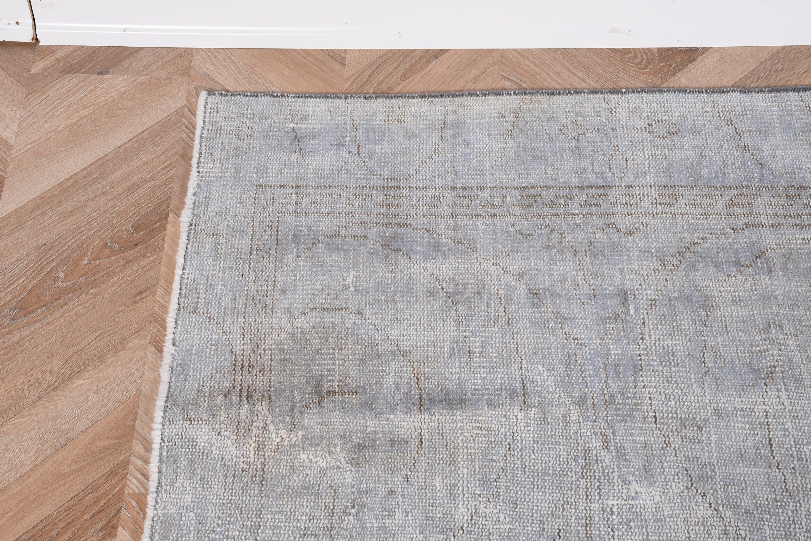 Large Vintage Rug, Boho Rug, Vintage Rugs, Neutral Rugs, Aztec Rug, Blue Geometric Rug, Salon Rug, 5.6x8.7 ft Large Rugs, Turkish Rug