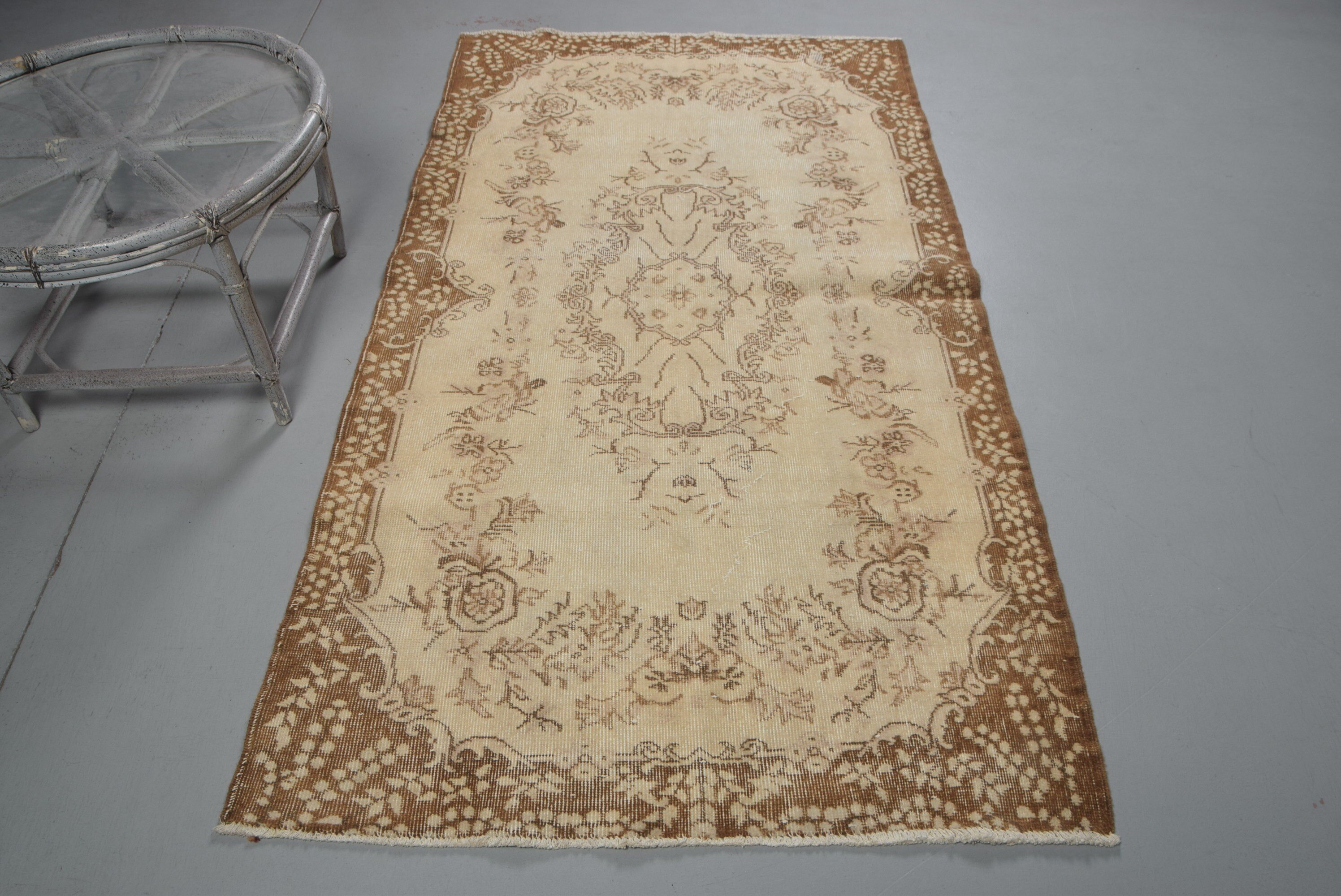 Nursery Rug, 3.9x7 ft Area Rugs, Turkish Rug, Vintage Rug, Kitchen Rugs, Office Rugs, Beige Antique Rugs, Floor Rugs, Rugs for Bedroom