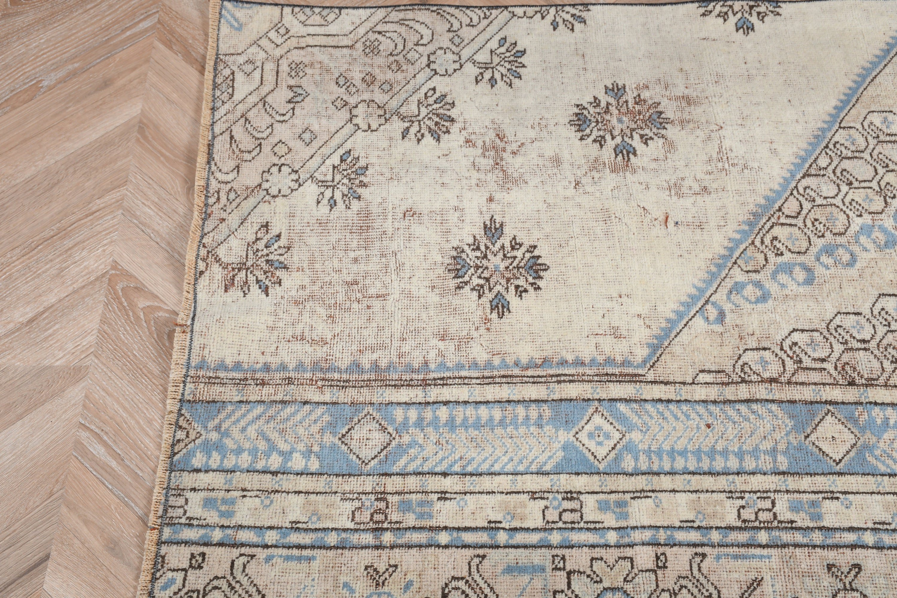 Bedroom Rug, Turkish Rugs, Antique Rugs, Blue Home Decor Rugs, 3.1x3.6 ft Small Rugs, Art Rug, Bath Rug, Wall Hanging Rug, Vintage Rug