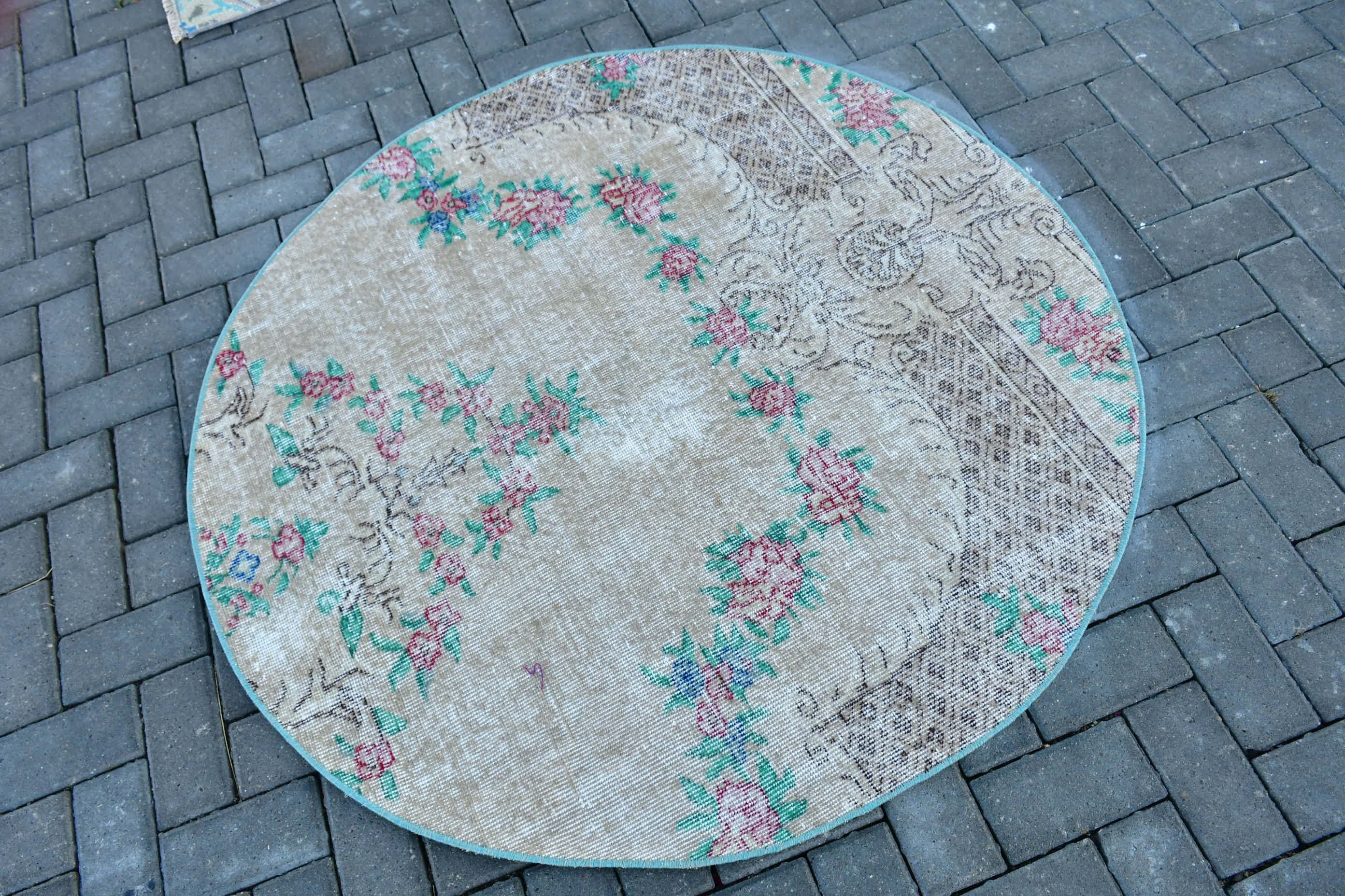 Türk Halısı, Çocuk Halısı, Antika Halı, Vintage Halılar, 4,3x4,4 ft Aksan Halısı, Giriş Halıları, Mutfak Halıları, Turuncu Yer Halısı, Harika Halılar