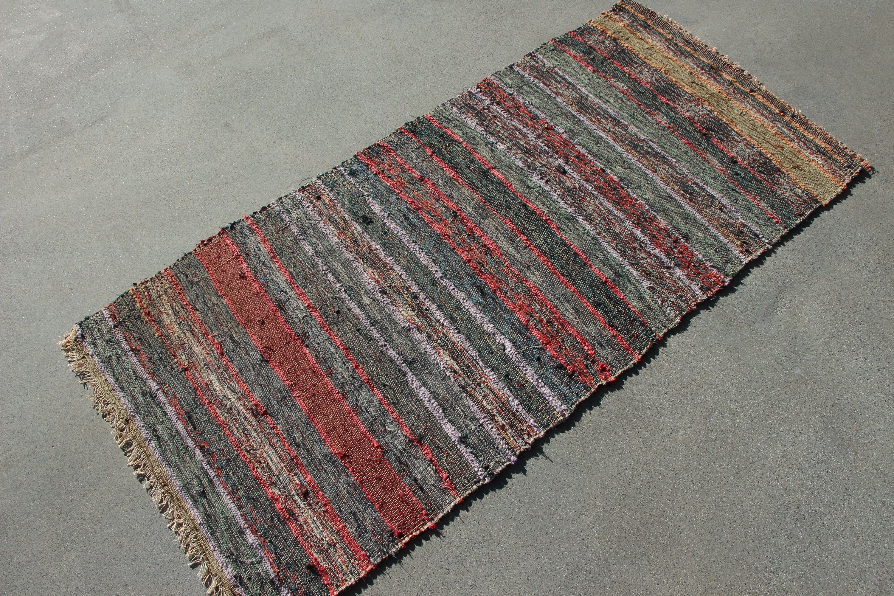 Yeşil Ev Dekor Halısı, Kilim, Türk Halısı, Vintage Halı, Yurt Halısı, Ev Dekor Halısı, 2.4x5 ft Küçük Halı, Giriş Halıları, Araba Paspas Halısı, Oushak Halısı