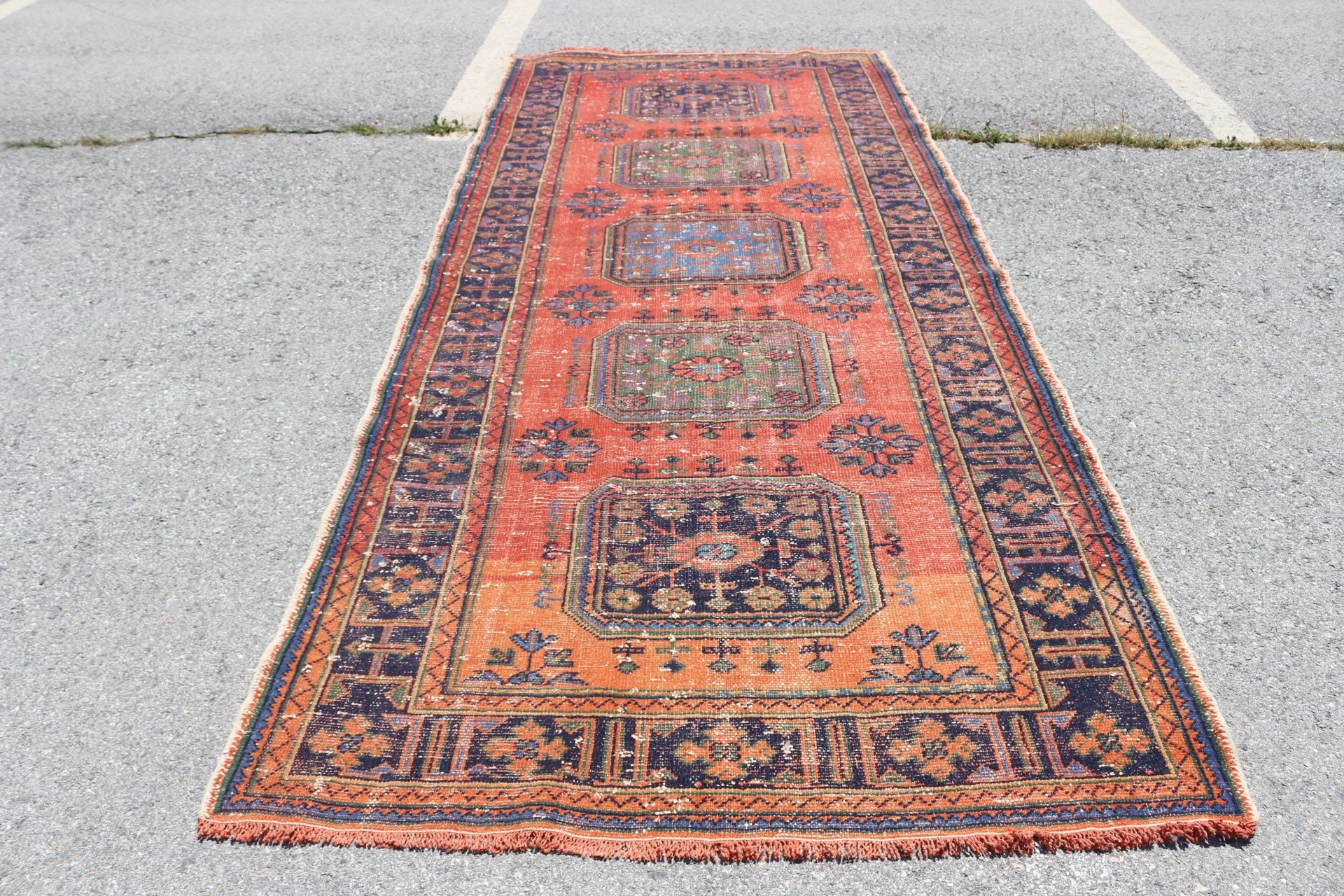Turkish Rugs, Red Kitchen Rugs, Living Room Rugs, 4.8x11.2 ft Large Rug, Home Decor Rug, Vintage Rug, Antique Rugs, Dining Room Rugs