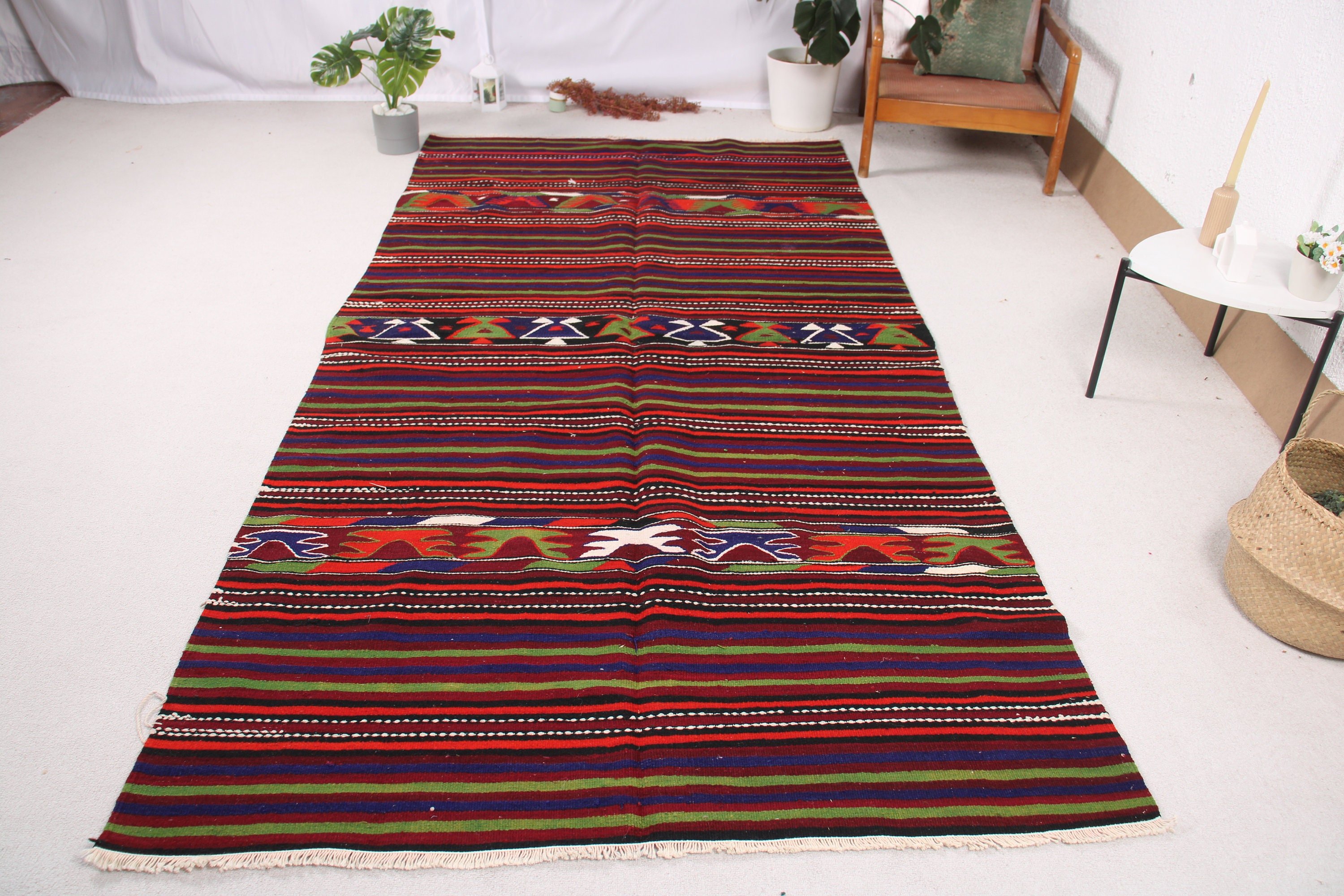 Oushak Halı, 5x9.8 ft Büyük Halılar, Anadolu Halısı, Büyük Oushak Halıları, Mor Anadolu Halıları, Salon Halısı, Kilim, Vintage Halı, Türk Halıları