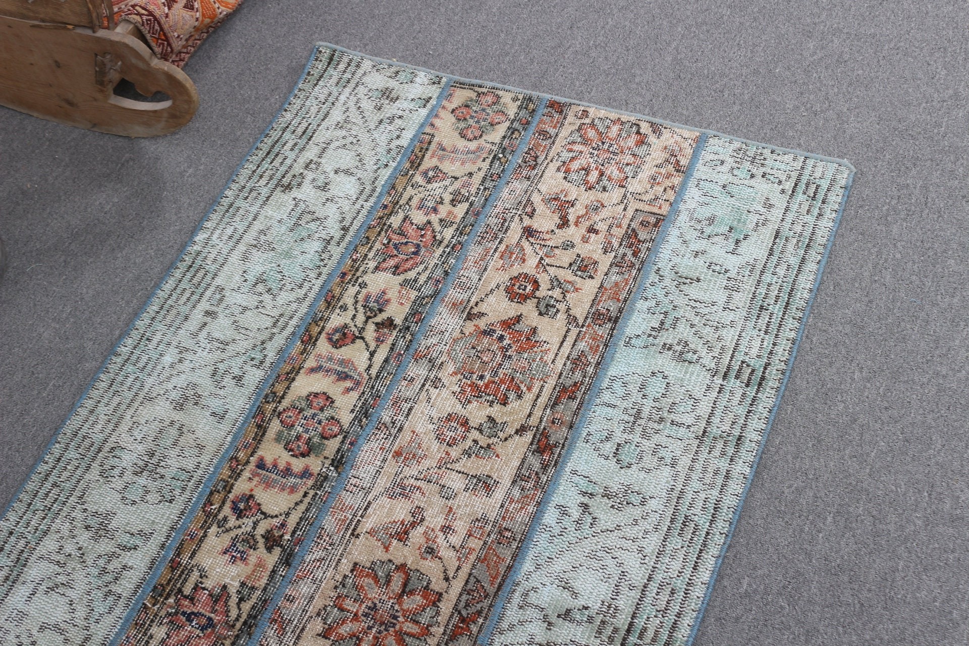 Kitchen Rugs, Wall Hanging Rug, Green Cool Rugs, Bedroom Rug, 2.8x4.3 ft Small Rugs, Vintage Rug, Turkish Rug, Floor Rug, Anatolian Rug