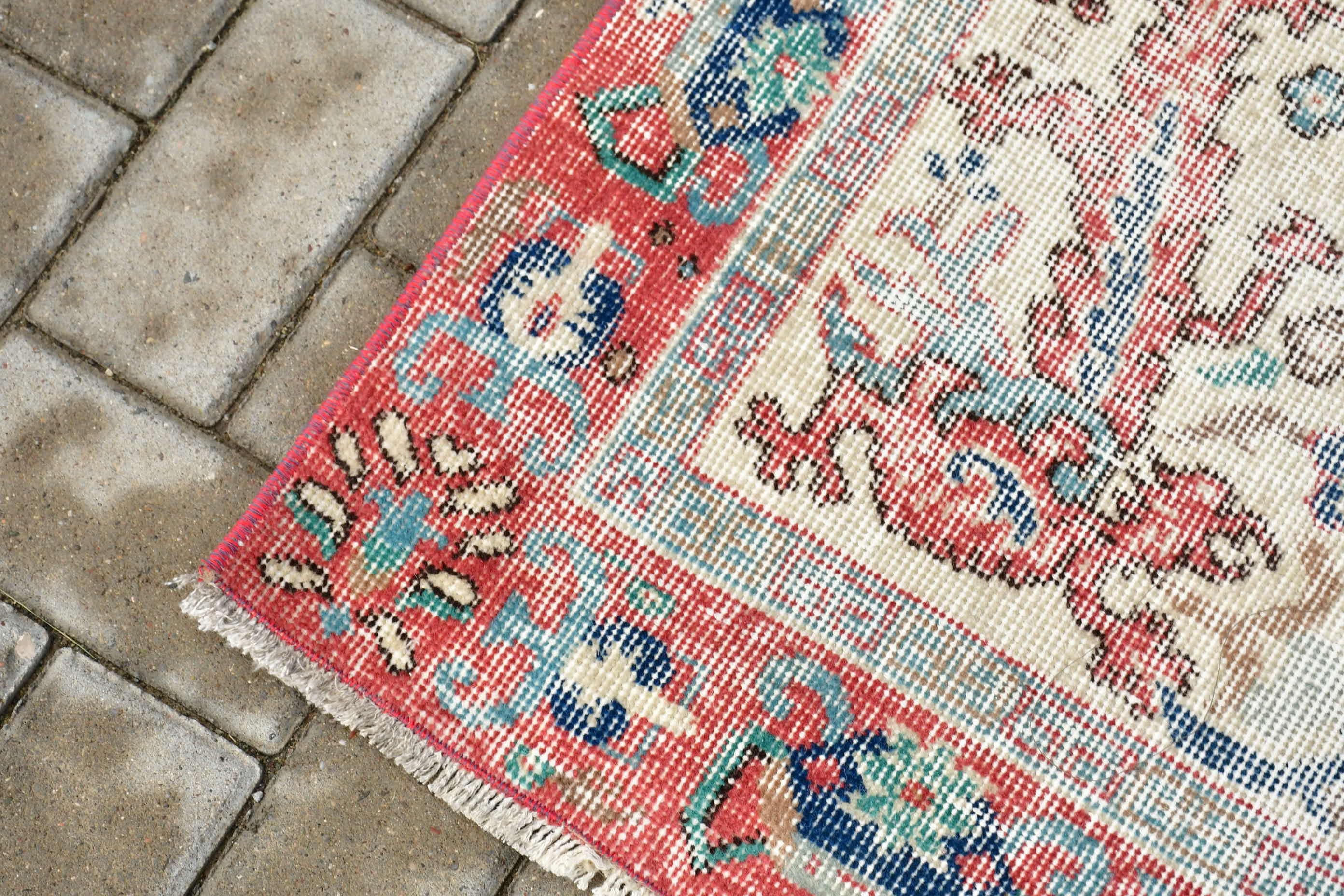 Entry Rugs, Oriental Rugs, Kitchen Rugs, Vintage Rug, Anatolian Rug, Beige Oriental Rug, 3.4x6.4 ft Accent Rug, Bright Rug, Turkish Rug