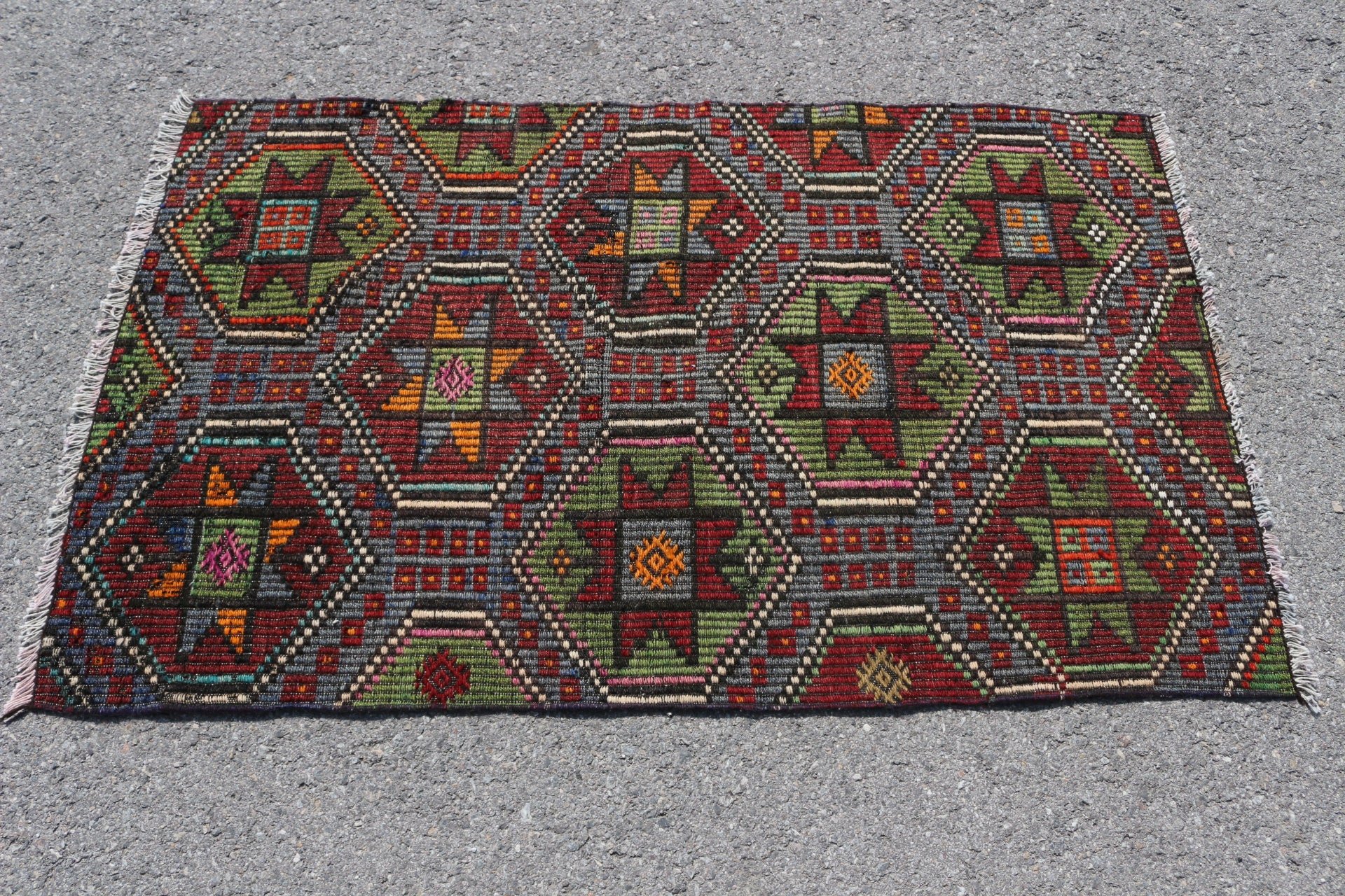 Yatak Odası Halıları, Anadolu Halısı, Giriş Halısı, Kırmızı Yer Halısı, Banyo Halısı, Oushak Halısı, Türk Halıları, Vintage Halı, Kilim, 2,7x4,6 ft Küçük Halılar