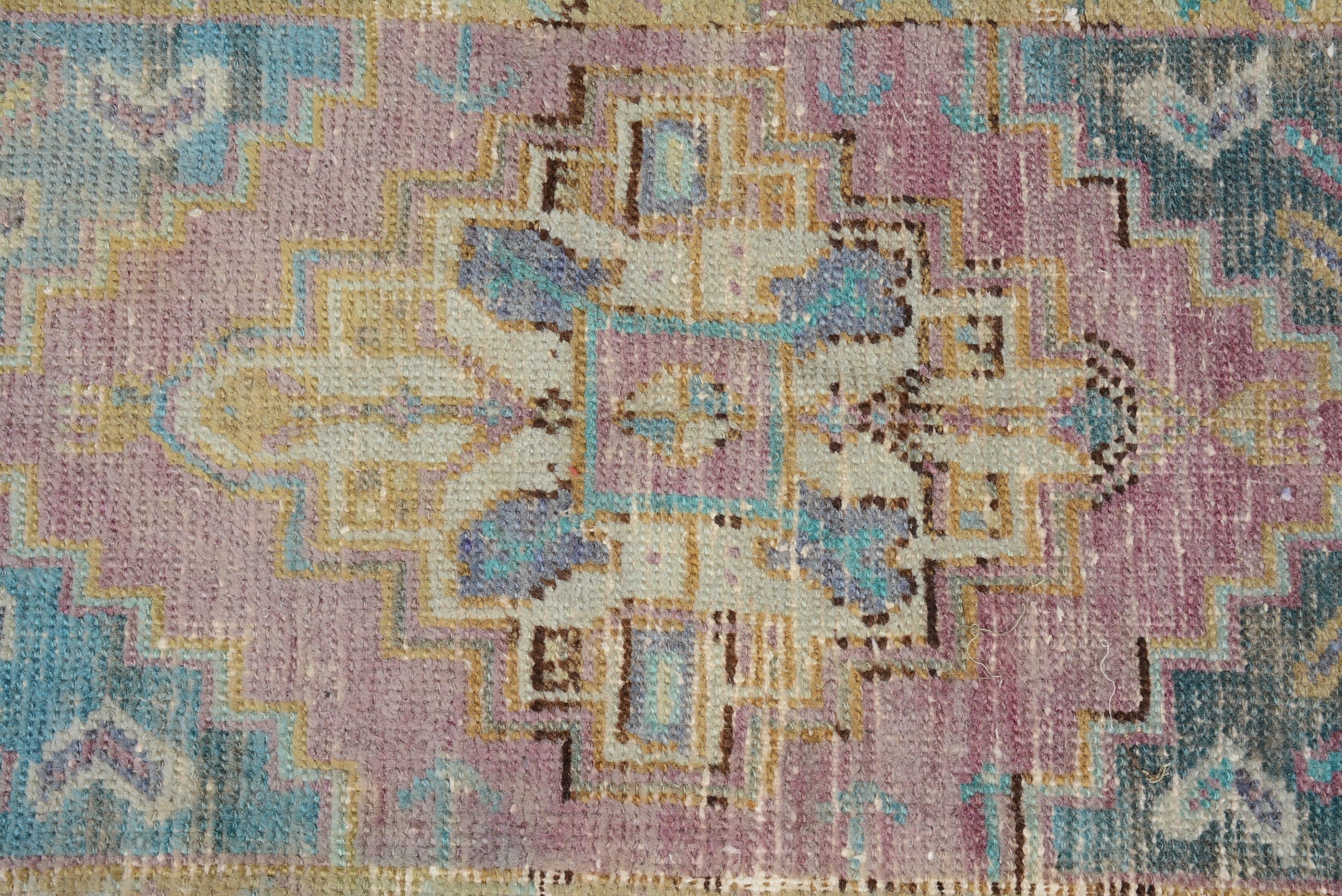 Vintage Halı, Anadolu Halısı, Mutfak Halıları, Banyo Halısı, Mor Oushak Halıları, 1.4x2.2 ft Küçük Halı, Türk Halısı, Yatak Odası Halısı, Soyut Halılar