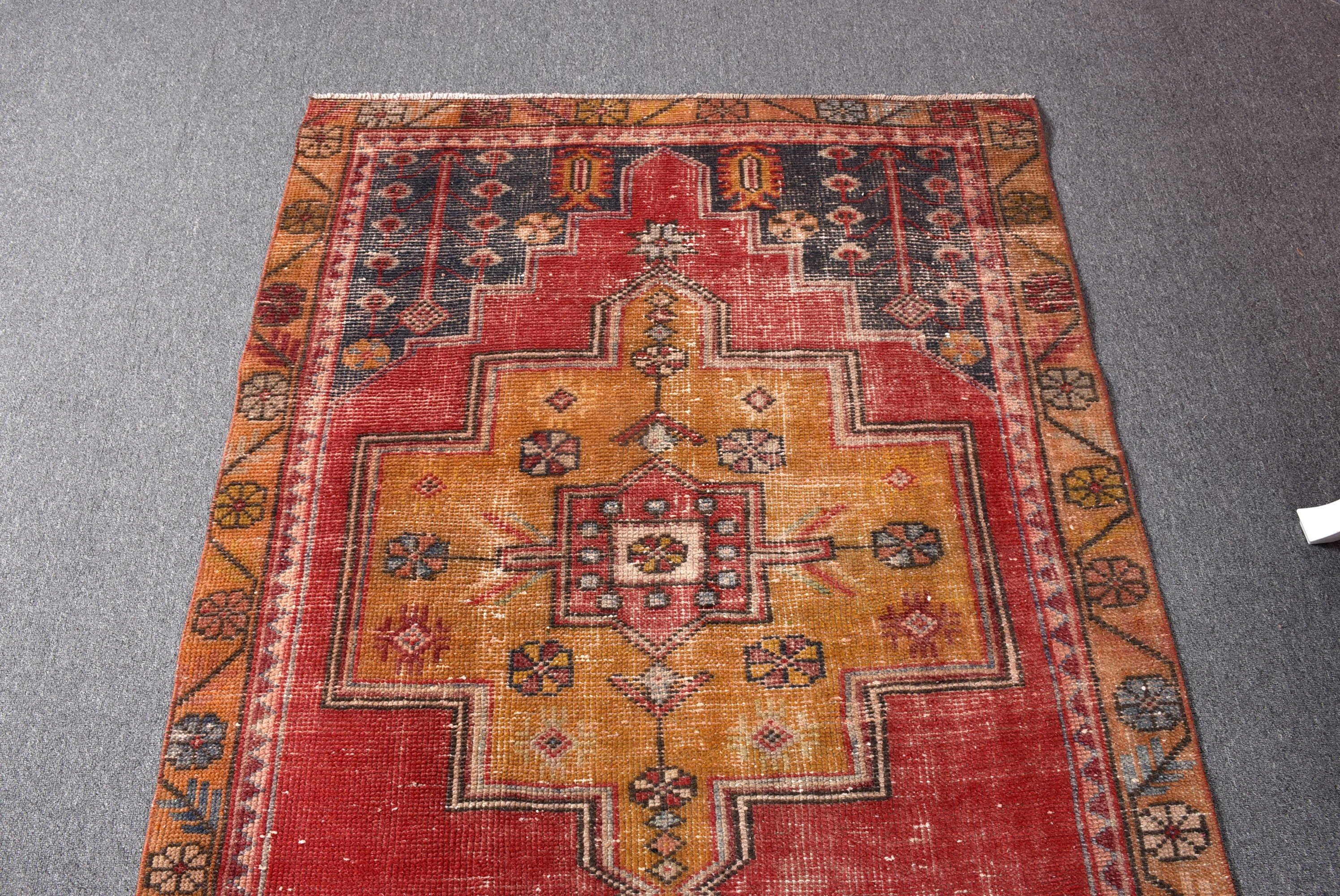 Sarı Oryantal Halılar, Vintage Halılar, Türk Halısı, Modern Halı, Mutfak Halısı, 3,9x8 ft Alan Halısı, Çocuk Odası Halıları, Yatak Odası Halısı