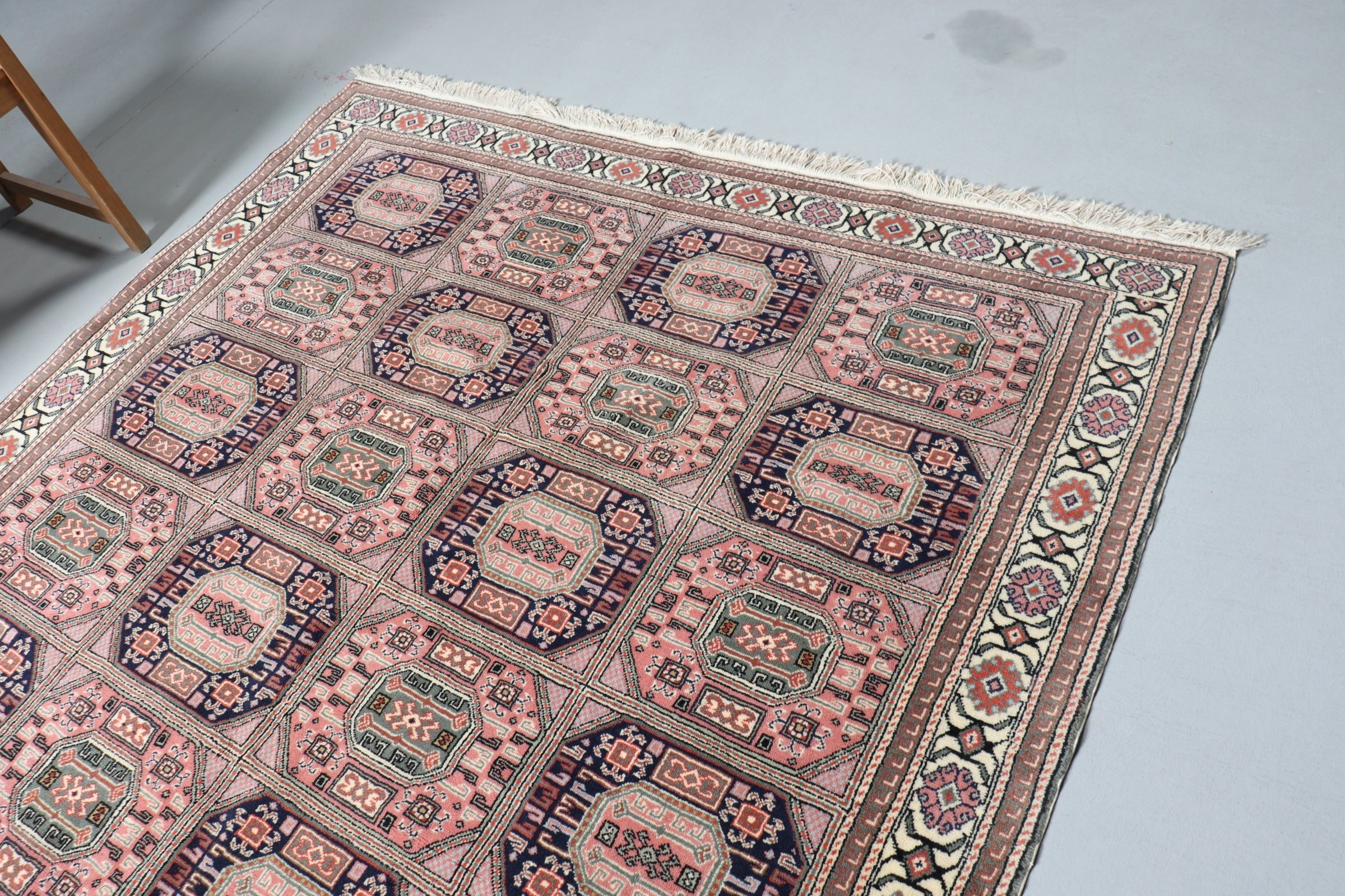 Living Room Rug, Green Wool Rug, Bohemian Rug, Vintage Rug, 6.6x9.2 ft Large Rugs, Turkish Rugs, Kitchen Rugs, Oriental Rug, Bedroom Rug