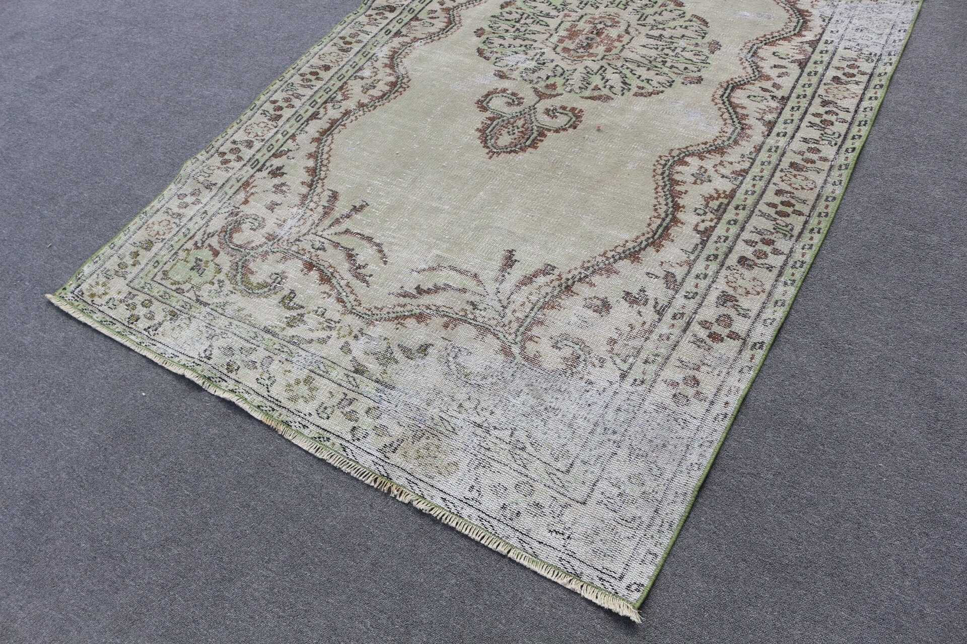 Yemek odası Halı, Salon Halı, Antik Halı, Oturma odası Halı, Yeşil Antik Halı, 153x258 cm Salon Halı, Yatak odası Halı, Türk Halı