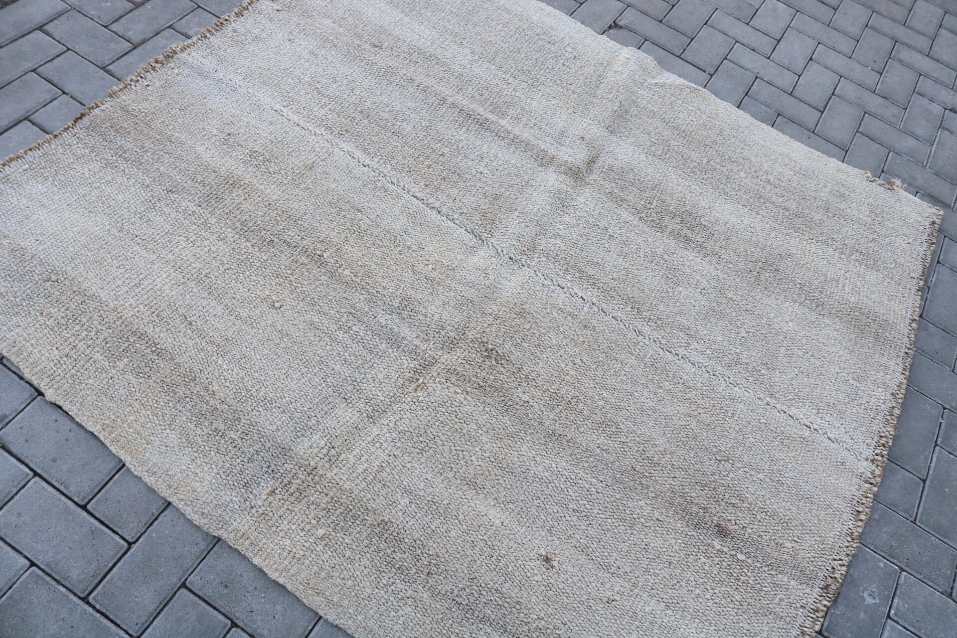 Boho Halı, 5.1x5.5 ft Alan Halıları, Vintage Halılar, Oturma Odası Halıları, Yemek Odası Halısı, Oryantal Halılar, Türk Halısı, İç Mekan Halıları, Yün Halılar