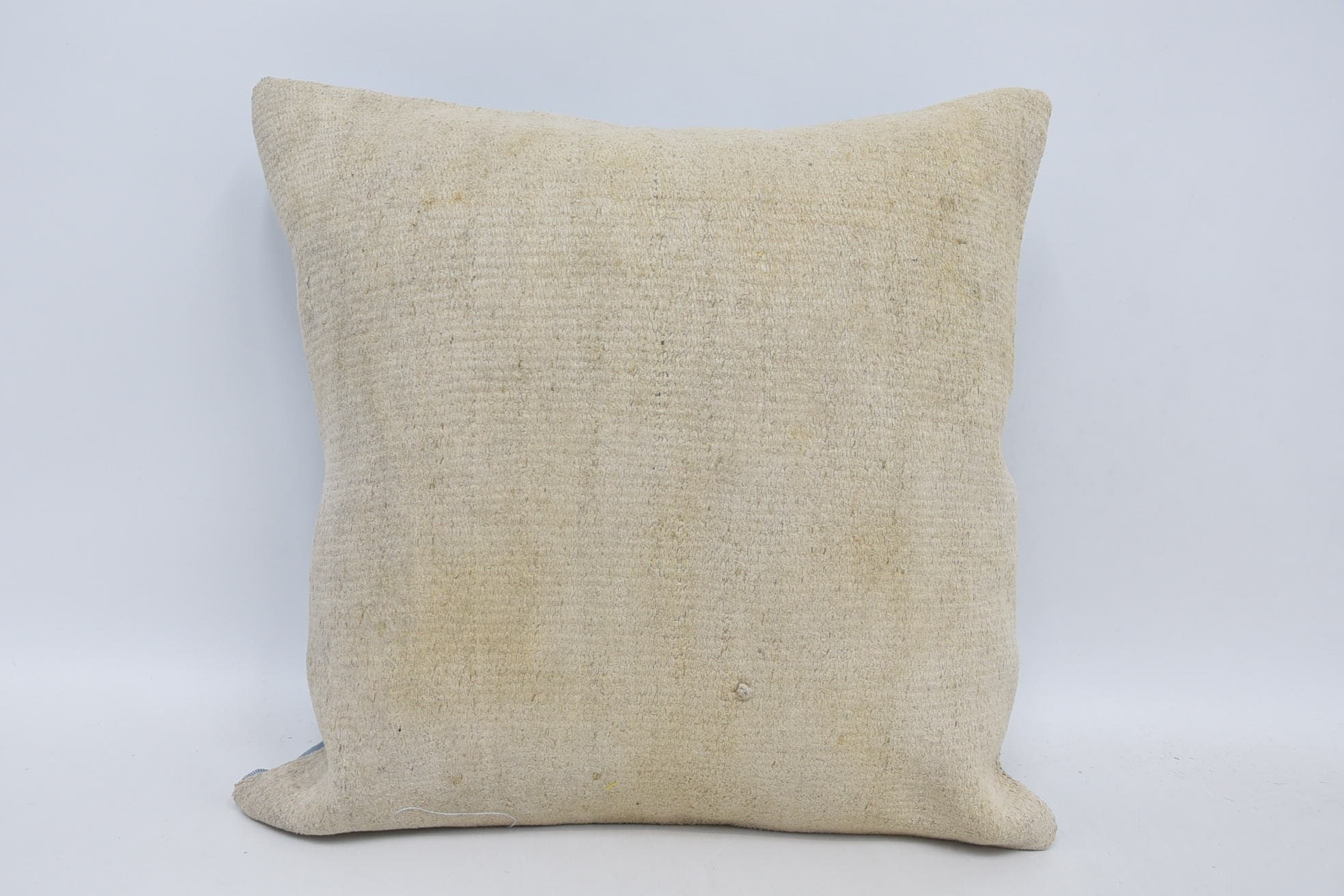 Wool Kilim Pillow Pillow Case, 18"x18" Beige Cushion, Kilim Cushion Sham, Throw Kilim Pillow, Interior Designer Pillow