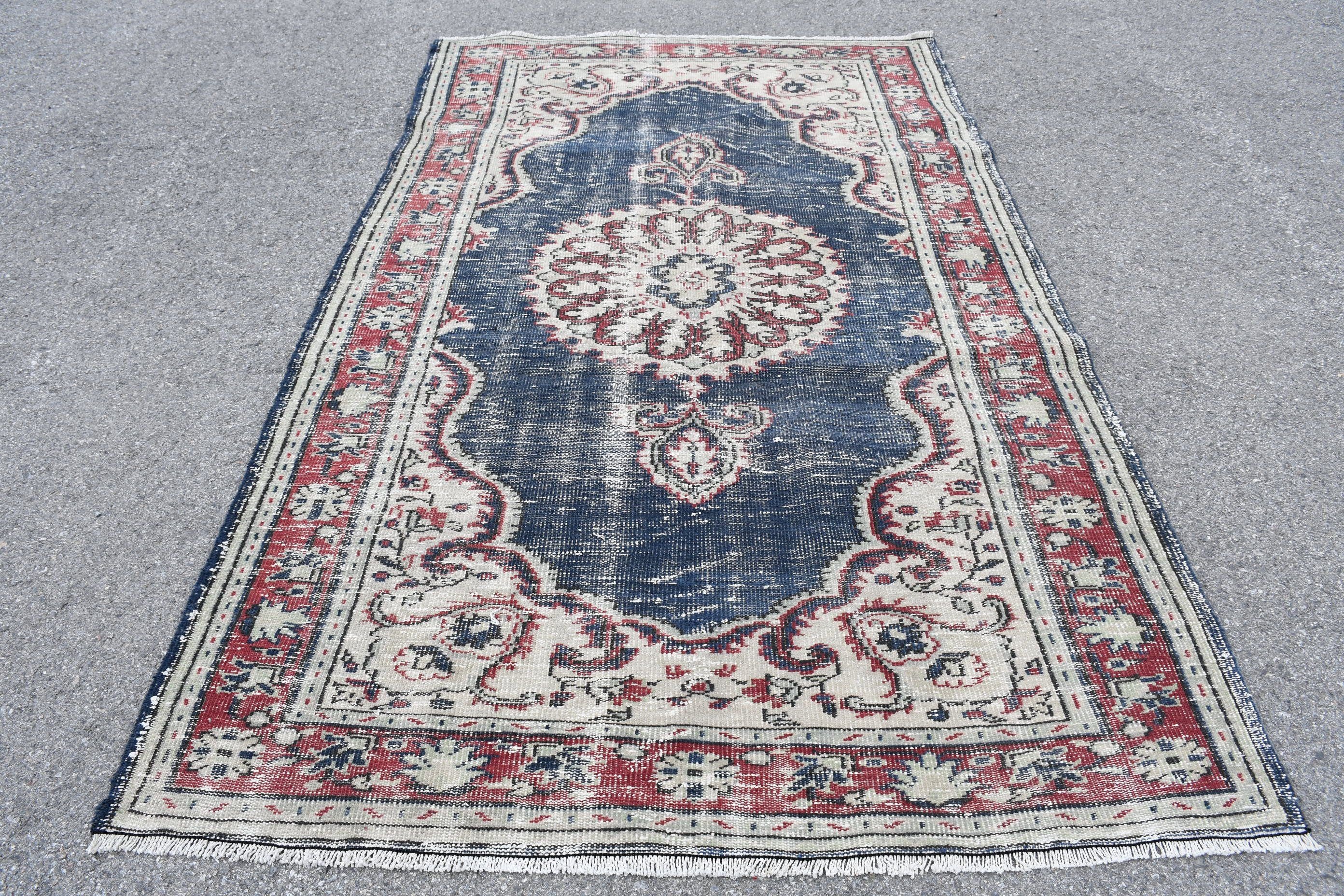 Dining Room Rug, Floor Rug, Turkish Rugs, 5.3x8.9 ft Large Rug, Organic Rug, Bedroom Rug, Vintage Rugs, Red Home Decor Rugs