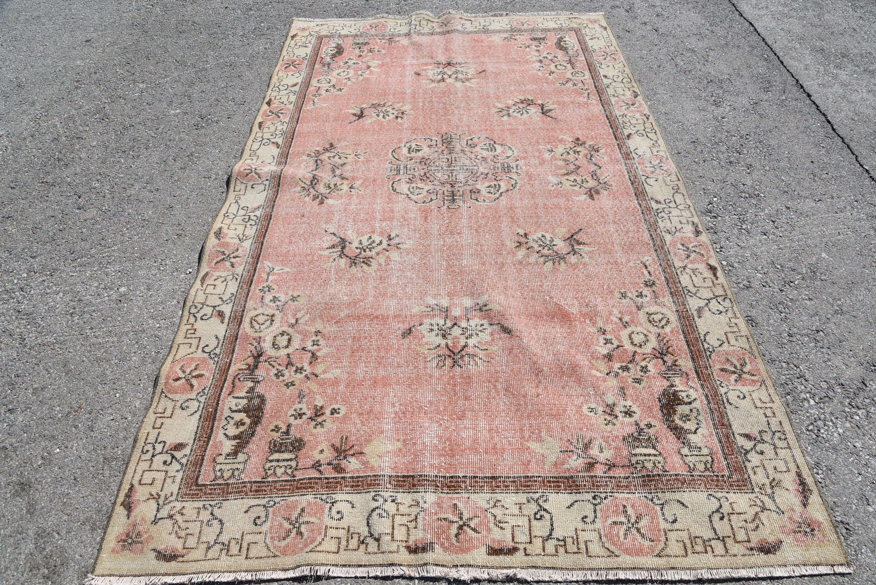 Salon Halısı, El Dokuma Halısı, Mutfak Halıları, 5.3x8.8 ft Büyük Halı, Vintage Halı, Yemek Odası Halıları, Yer Halısı, Türk Halısı, Yemek Odası Halıları