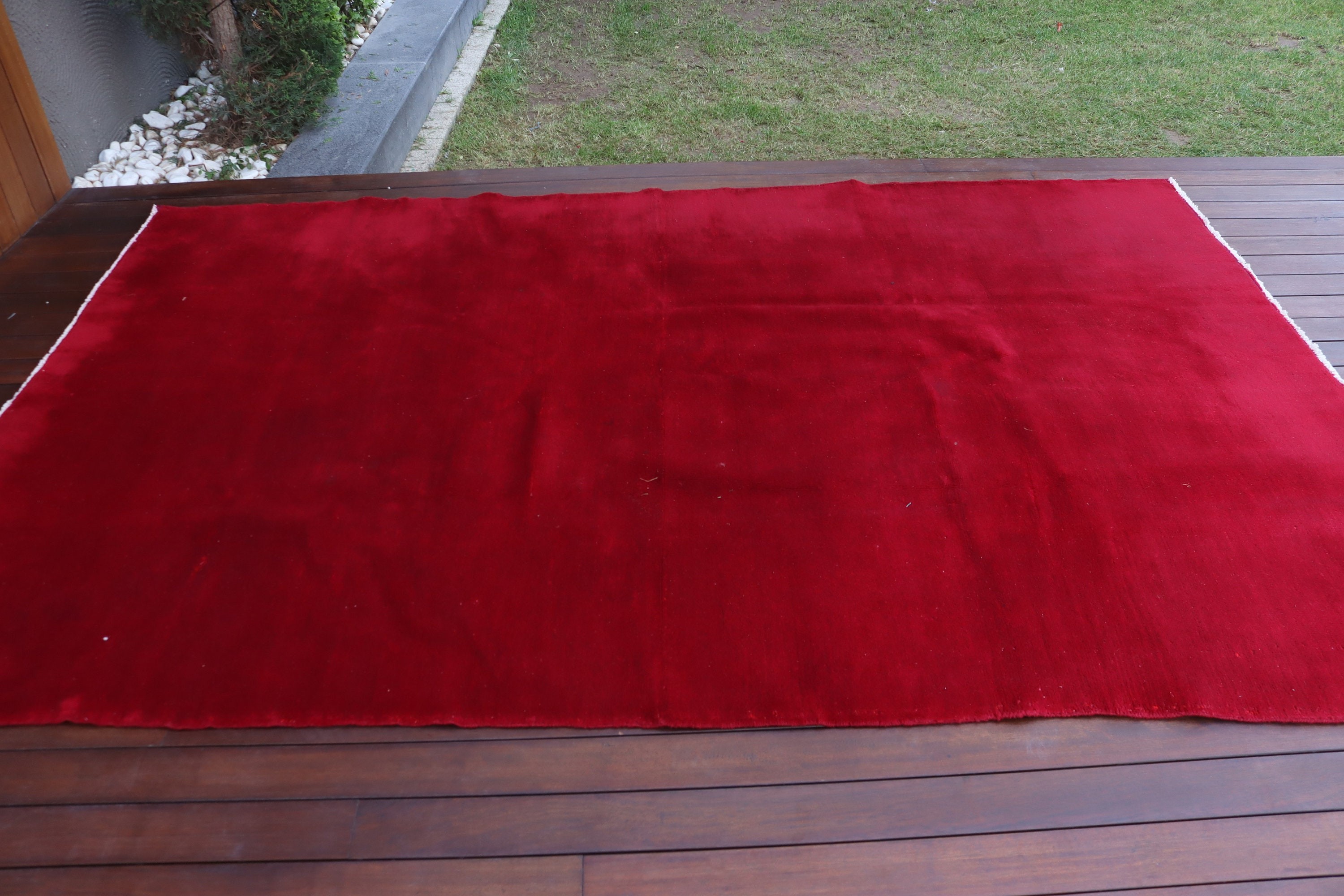 Large Vintage Rug, 5.7x8.8 ft Large Rugs, Organic Rug, Floor Rugs, Red Boho Rug, Modern Rug, Turkish Rug, Vintage Rugs, Large Oushak Rug