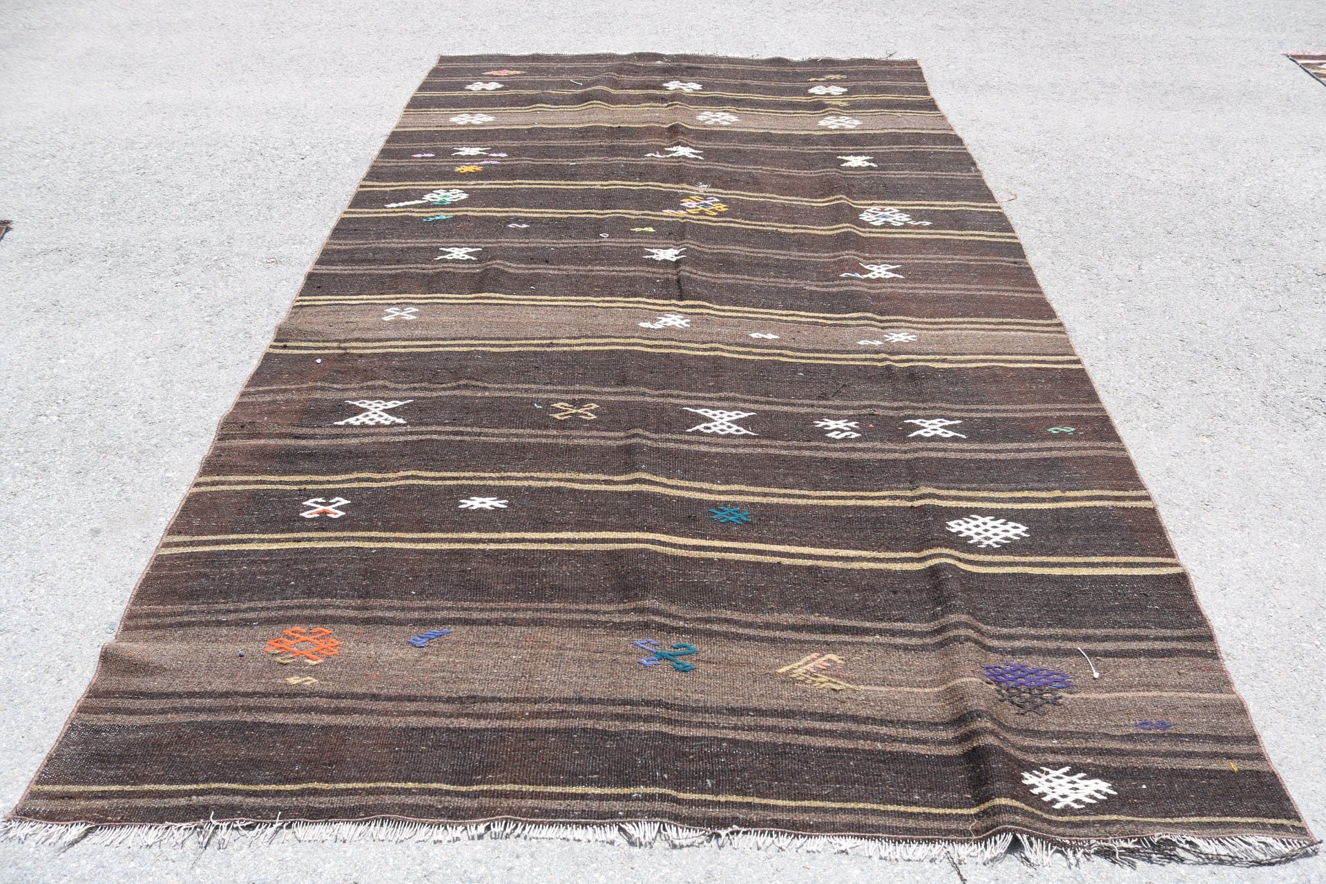 Living Room Rug, Kilim, 6.1x10.8 ft Large Rugs, Dining Room Rug, Rugs for Bedroom, Antique Rugs, Vintage Rugs, Colorful Rugs, Turkish Rug