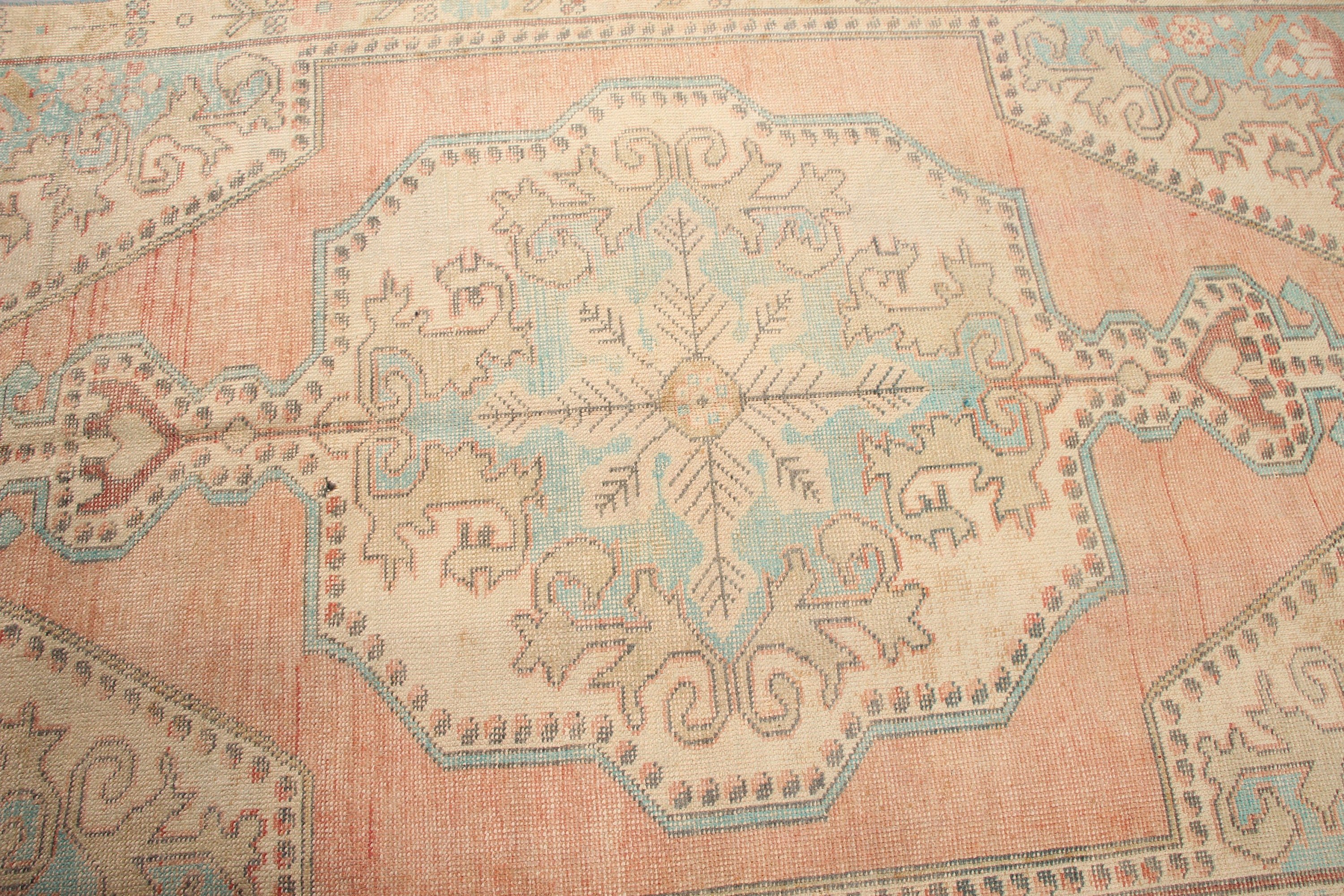 Kitchen Rug, Cool Rugs, Pale Rugs, Anatolian Rugs, Turkish Rug, Vintage Rugs, Dining Room Rugs, Pink  4.1x7.2 ft Area Rug