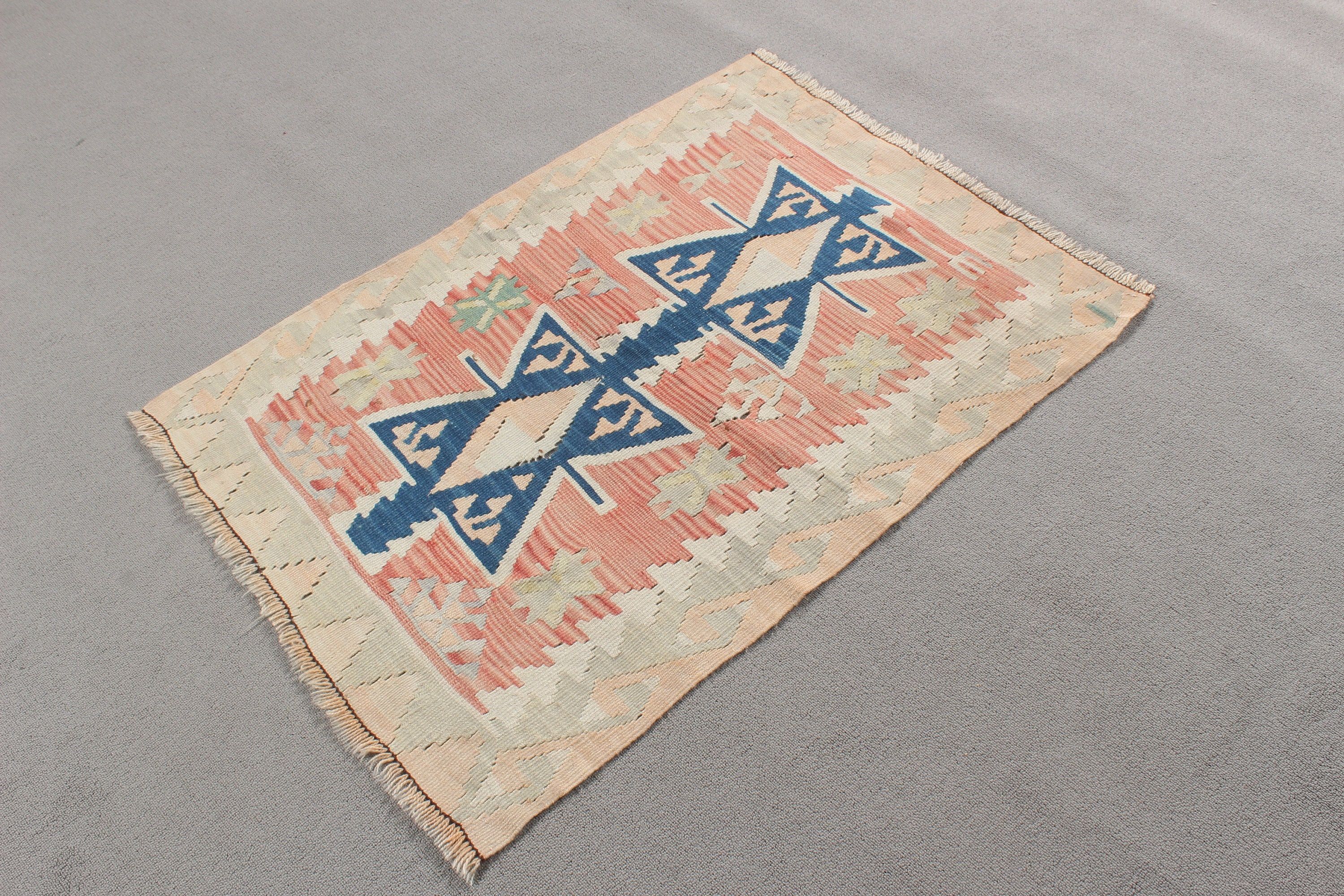 Vintage Halılar, Bej Yün Halılar, Küçük Vintage Halı, 2,5x3,4 ft Küçük Halılar, Anadolu Halısı, Duvara Asılı Halı, Yün Halı, Kilim, Türk Halıları