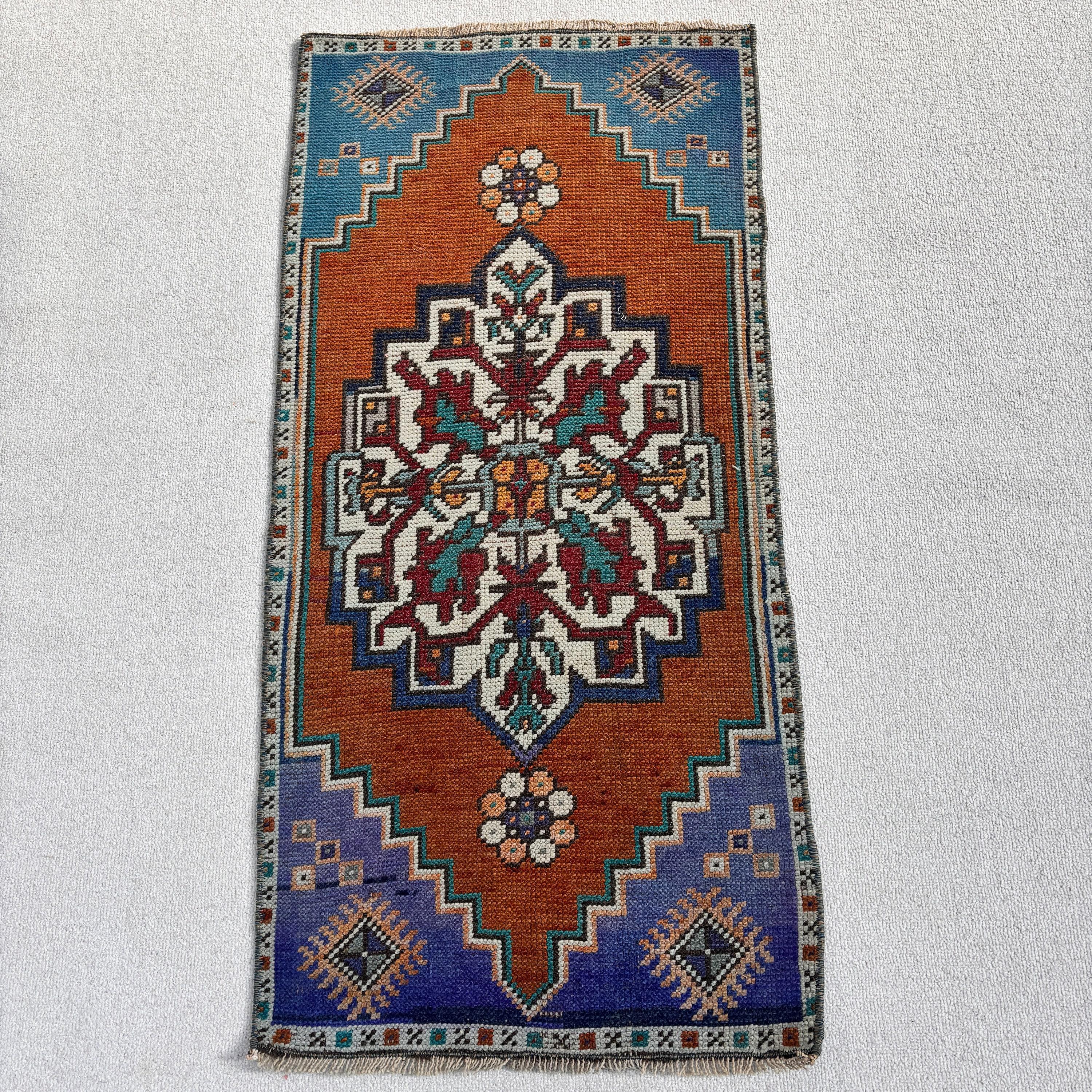 Yer Halıları, Fas Halısı, Kahverengi Anadolu Halısı, Çocuk Halısı, Araba Mat Halısı, Türk Halısı, Yatak Odası Halısı, Vintage Halı, 1.6x3.5 ft Küçük Halılar