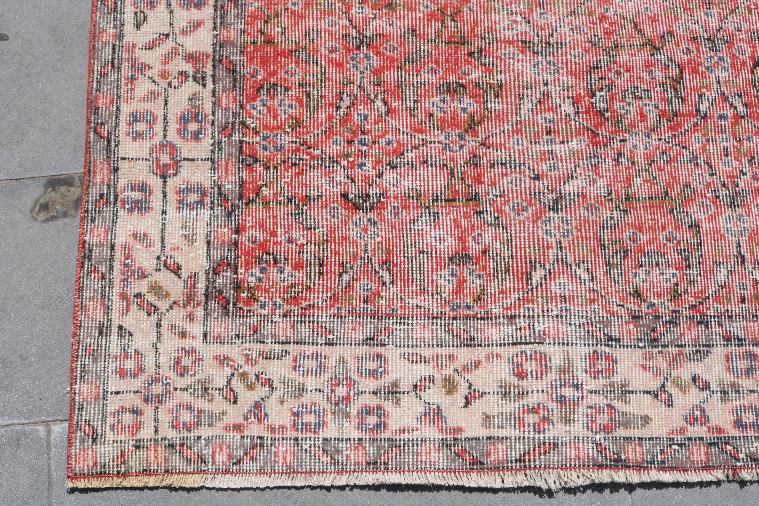 Oriental Rugs, 3.8x6.9 ft Area Rug, Rugs for Dining Room, Wool Rug, Office Rug, Turkish Rugs, Vintage Rugs, Living Room Rugs, Nursery Rug