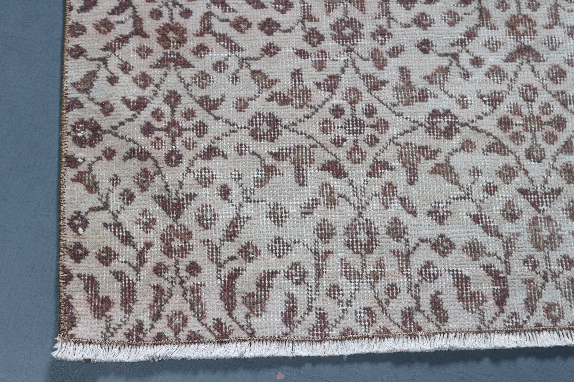 Oriental Rug, Rugs for Kitchen, 2.9x8.7 ft Runner Rug, Corridor Rug, Old Rug, Vintage Rug, Beige Home Decor Rugs, Kitchen Rugs, Turkish Rug