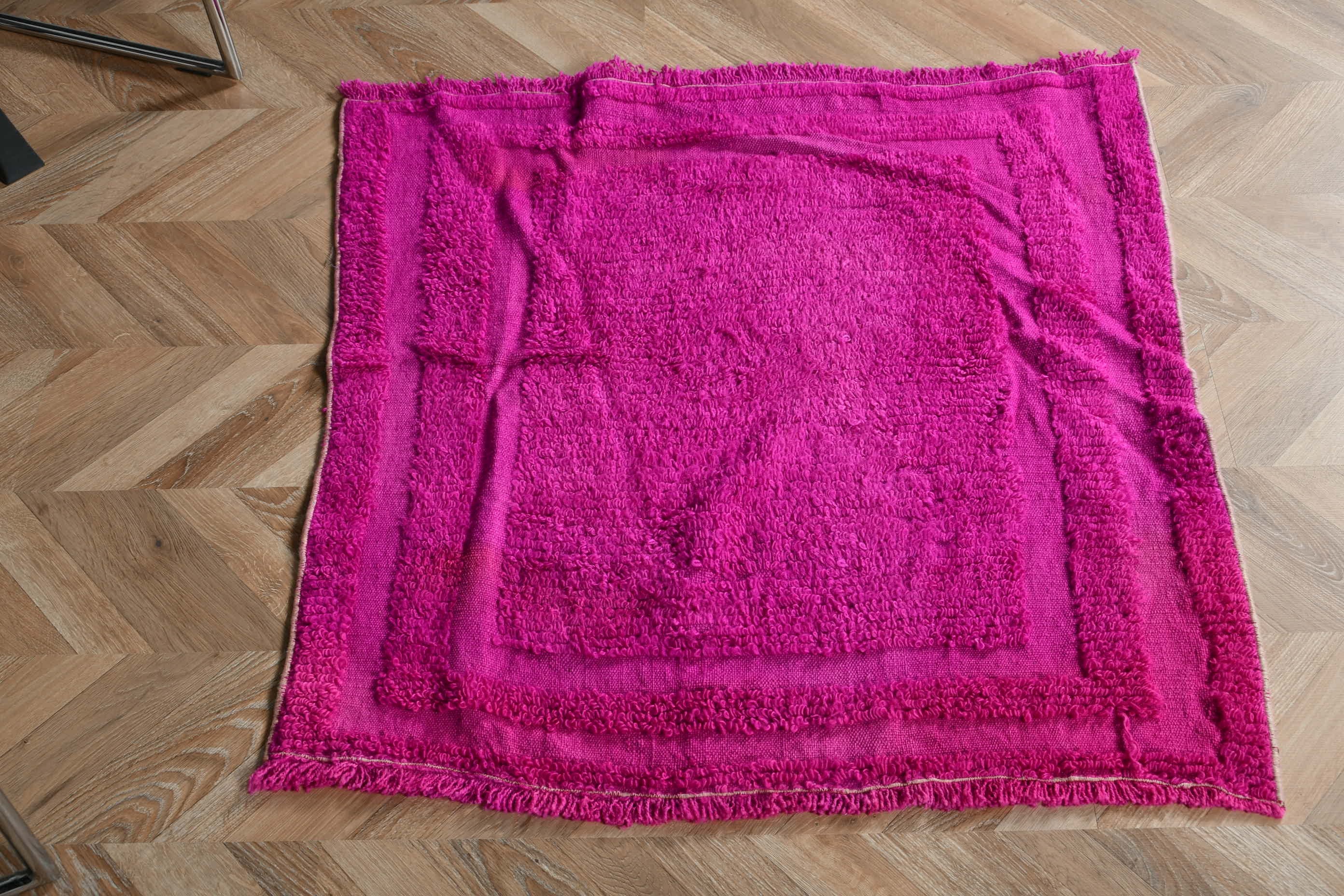 Fas Halıları, Türk Halısı, Araba Paspas Halısı, Pembe Yatak Odası Halısı, Vintage Halılar, Çocuk Odası Halıları, 3.1x3.1 ft Küçük Halı, Kilim, Antika Halı