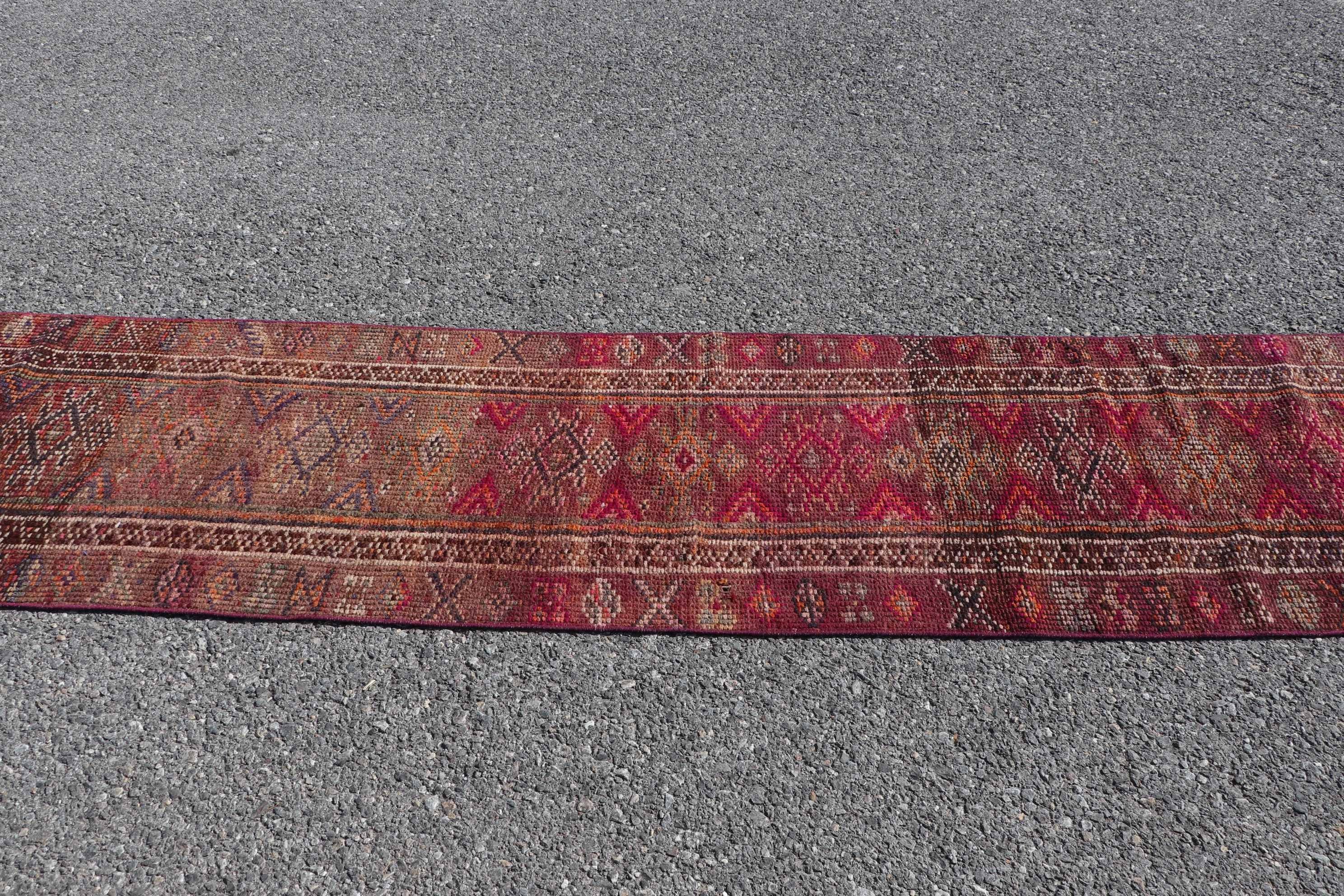 Koridor Halıları, Vintage Halı, Türk Halıları, 2,3x11,3 ft Runner Halıları, Oryantal Halılar, Mavi Yün Halı, Yer Halısı, Runner Halıları, Bohem Halıları