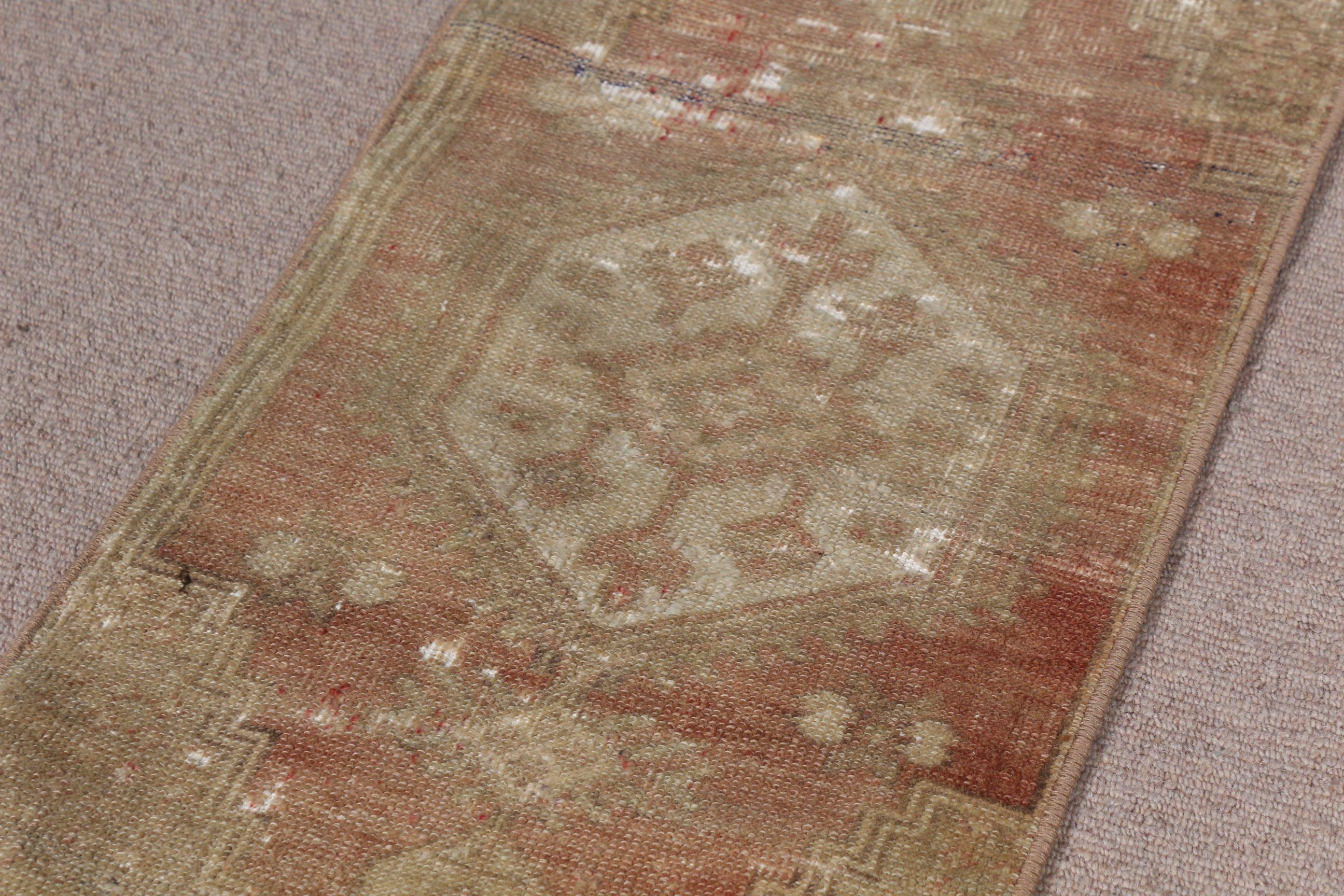 Brown Kitchen Rug, Oriental Rug, Turkish Rug, 1.4x2.6 ft Small Rugs, Door Mat Rug, Entry Rugs, Vintage Rugs, Aztec Rugs, Anatolian Rug