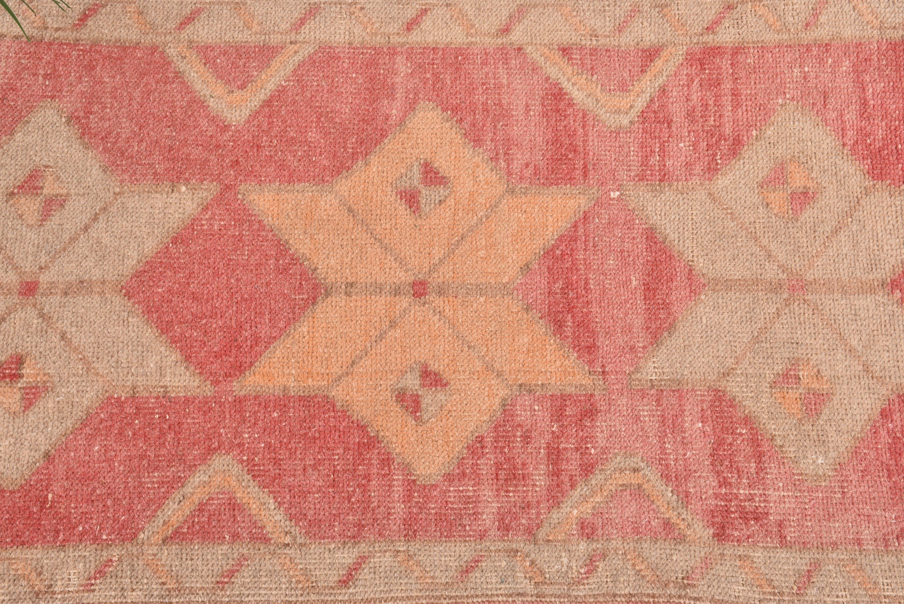 Turkish Rugs, Vintage Rug, Pink Luxury Rugs, Neutral Rugs, Entry Rugs, Oushak Rugs, 1.9x3.6 ft Small Rug, Door Mat Rugs, Office Rugs