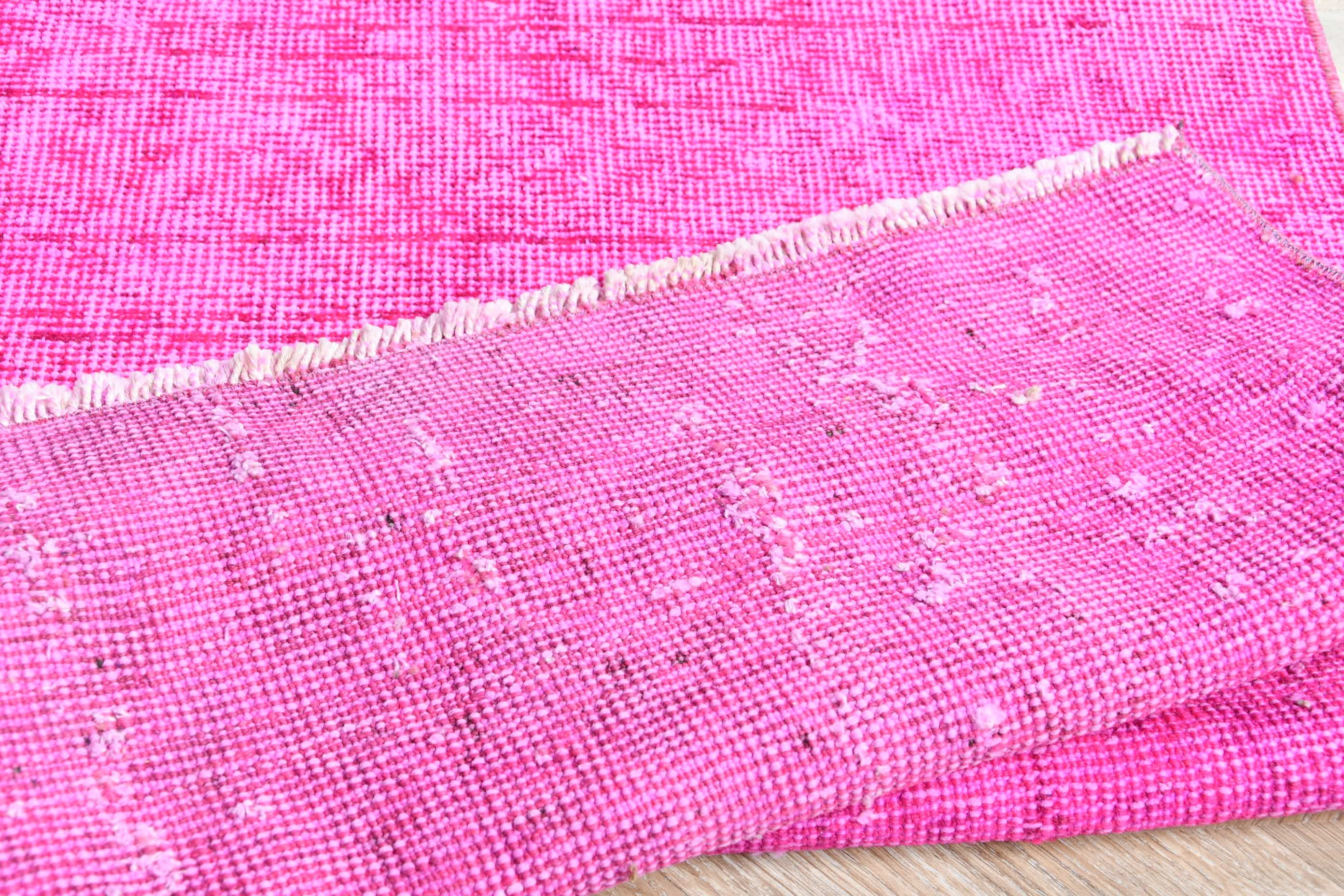 Entry Rugs, Kitchen Rug, Organic Rug, Anatolian Rug, Moroccan Rugs, Pink  3.6x6.5 ft Accent Rug, Turkish Rugs, Vintage Rug