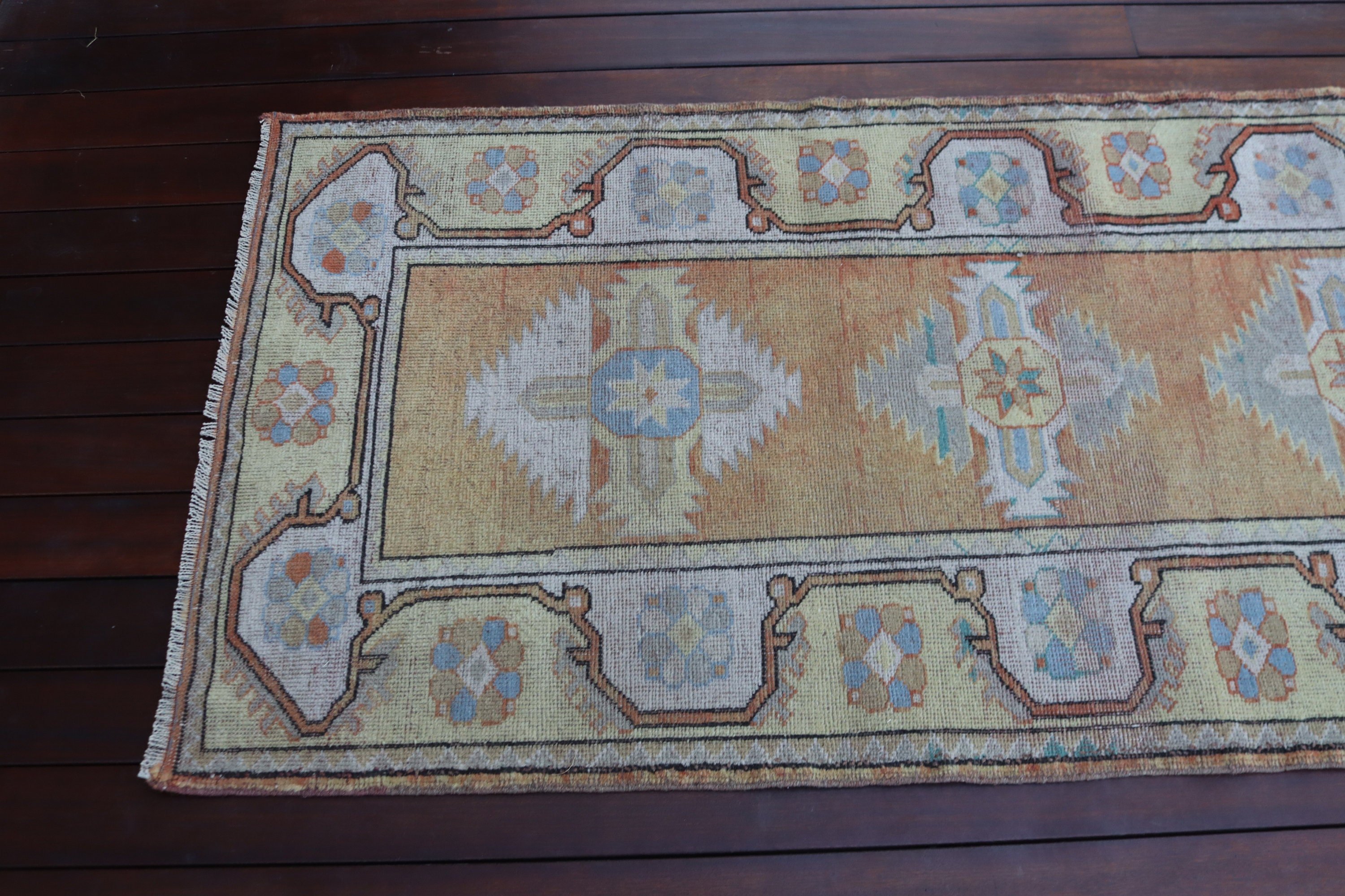 Vintage Halılar, Nötr Halılar, Turuncu Açıklamalı Halı, 2,7x6,5 ft Vurgulu Halılar, Boho Vurgulu Halılar, Türk Halıları, Düz Dokuma Halı, Çocuk Halısı