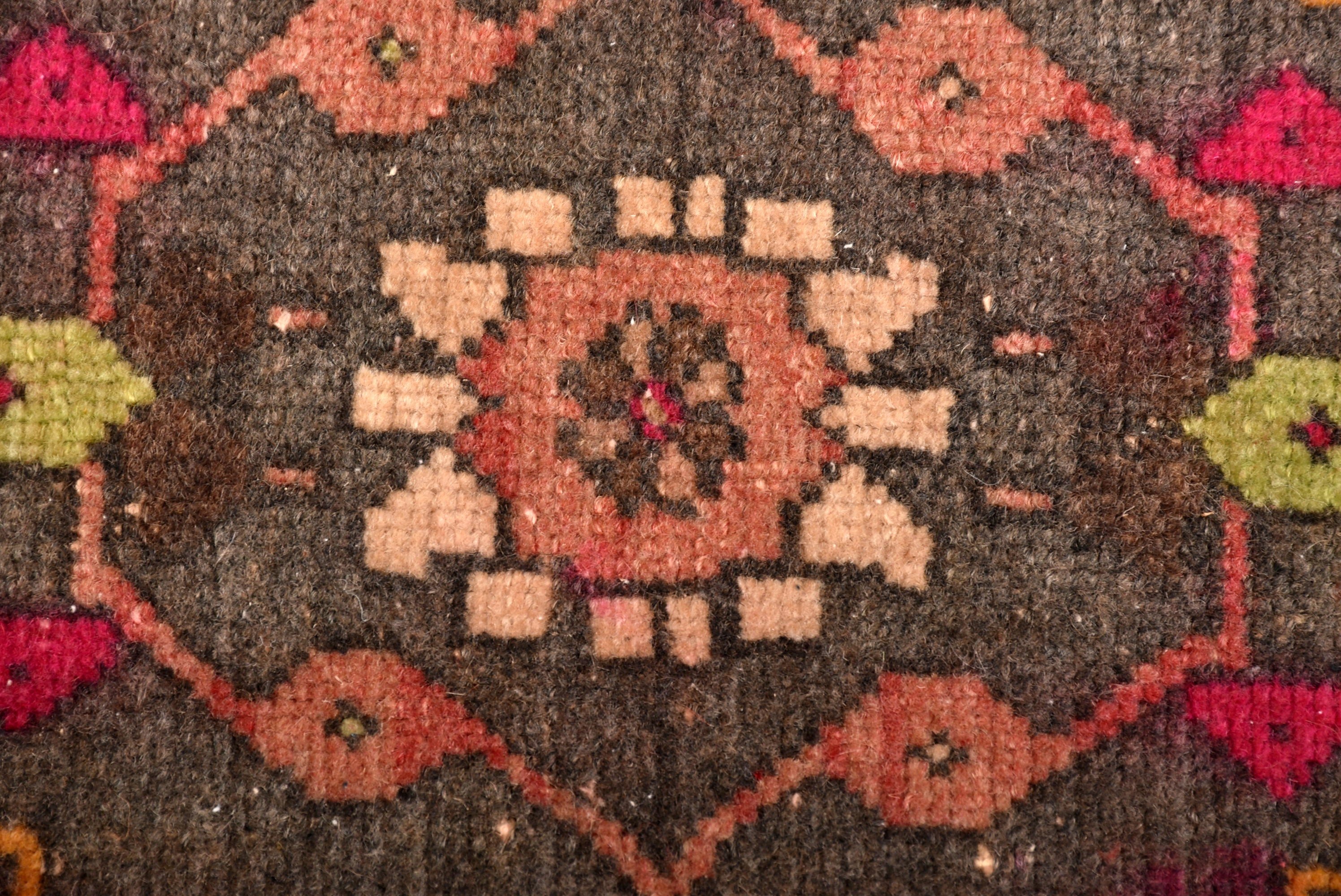 Türk Halısı, Oryantal Halı, Banyo Halısı, Vintage Halı, 1.7x3.3 ft Küçük Halı, Boho Halıları, Pembe Oryantal Halı, Küçük Vintage Halı