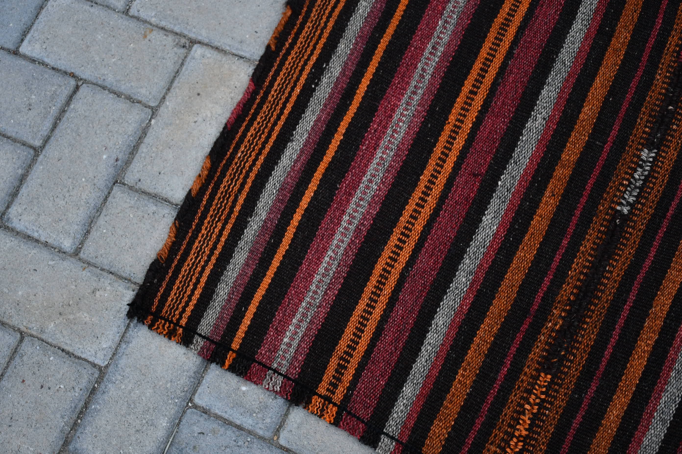 Turkish Rug, Vintage Rug, 5.9x8.5 ft Large Rugs, Salon Rug, Bedroom Rug, Brown Antique Rug, Home Decor Rug, Dorm Rug, Kilim, Oriental Rugs