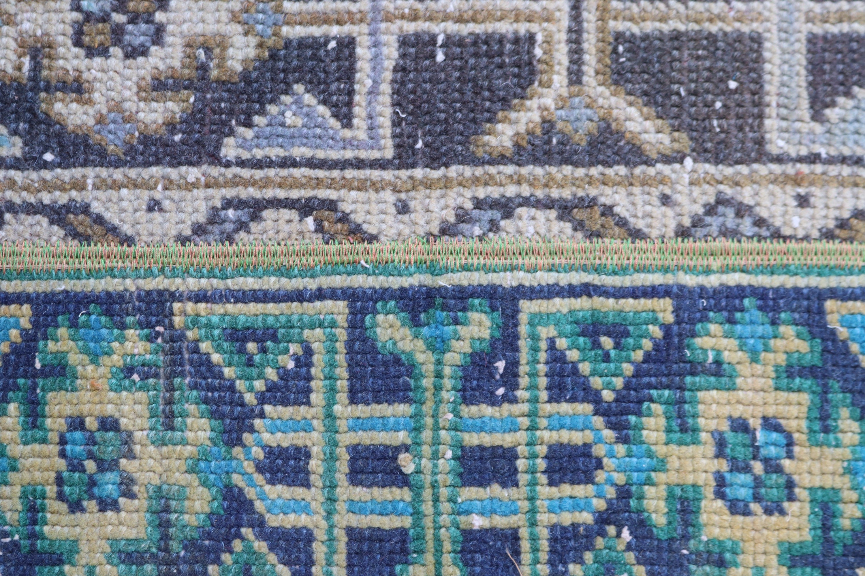 Vintage Rug, Small Area Rugs, Kitchen Rug, Turkish Rugs, Boho Rugs, Green Statement Rugs, Turkey Rugs, 1.6x2.3 ft Small Rug, Geometric Rugs