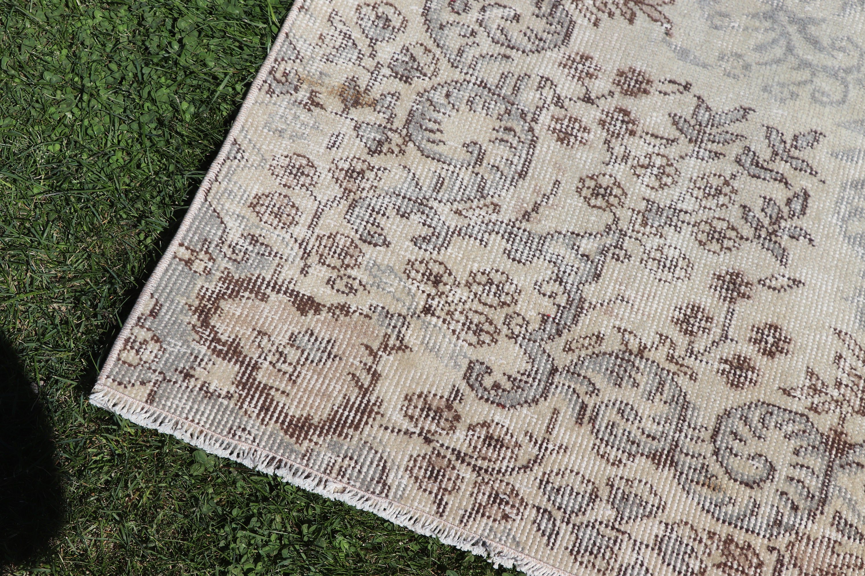 Vintage Rug, Home Decor Rug, 5.6x8.7 ft Large Rug, Large Vintage Rug, Beige Floor Rug, Turkish Rugs, Living Room Rugs