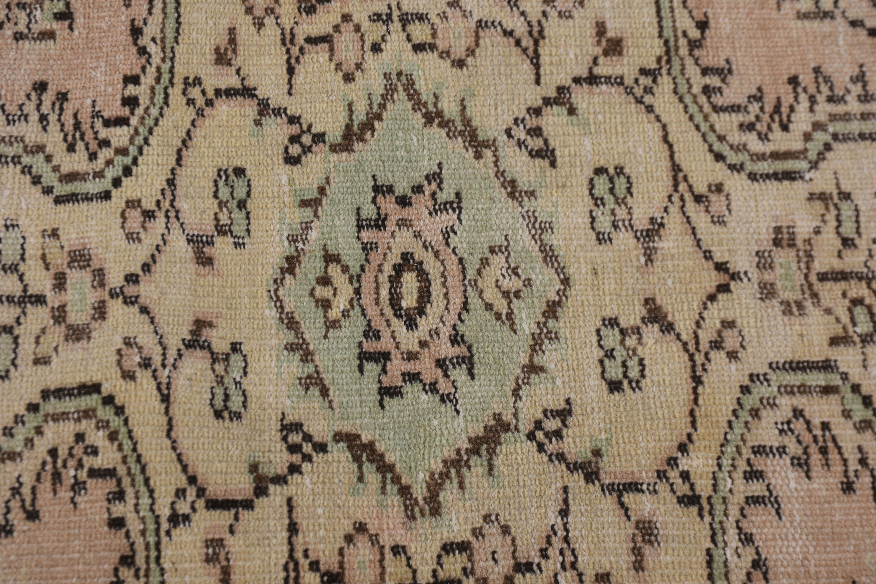 Büyük Vintage Halı, Türk Halıları, Dış Mekan Halıları, Harika Halılar, 5,1x8,6 ft Büyük Halılar, Vintage Halı, Oushak Halı, Yatak Odası Halısı, Bej Oryantal Halılar