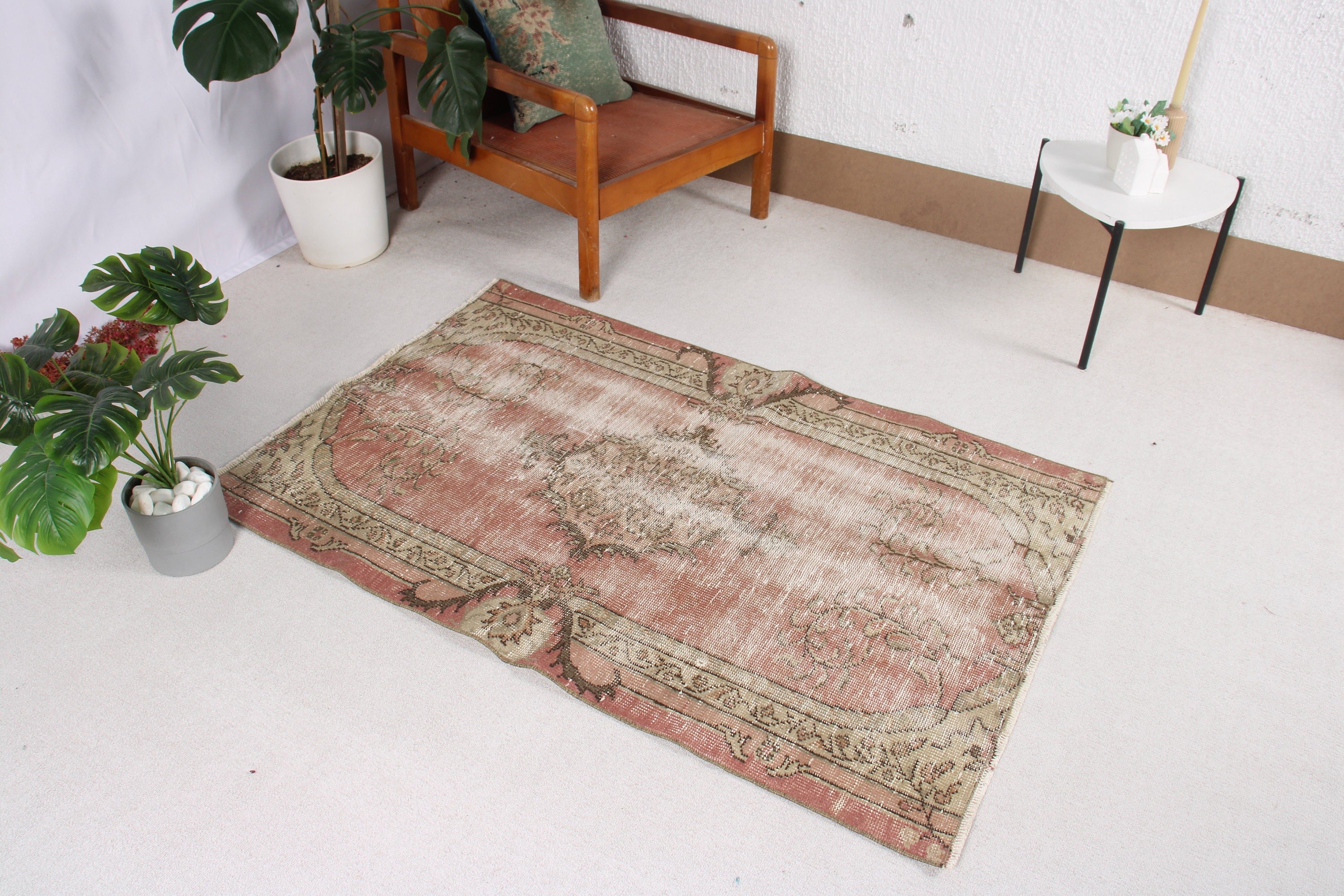 Türk Halıları, Kırmızı Boho Halıları, Vintage Halılar, Oryantal Halı, 3,1x4,9 ft Accent Halı, Giriş Halıları, Çocuk Halıları, Oushak Halıları, Lüks Halılar