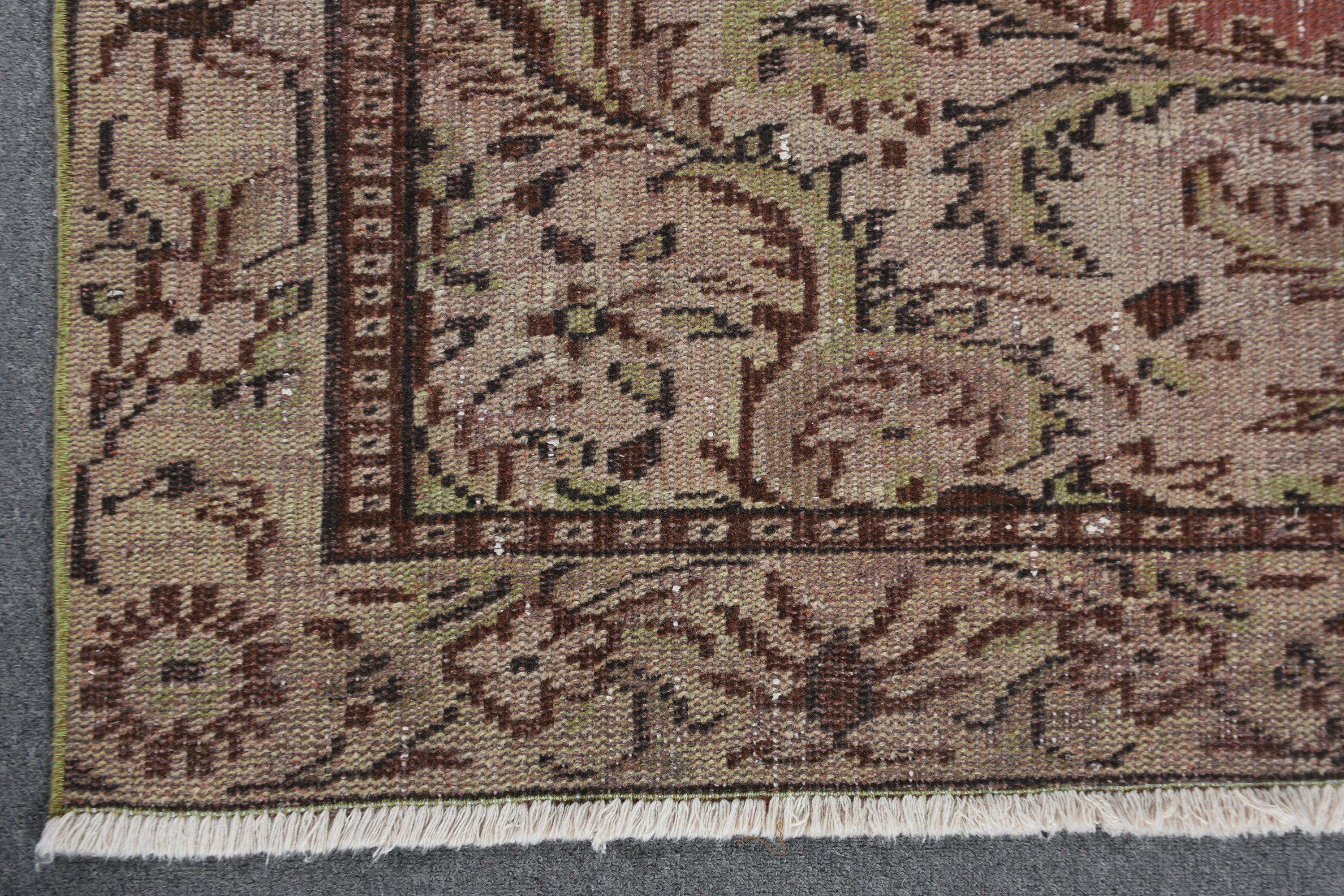 Wool Rugs, Turkish Rugs, Art Rugs, Vintage Rug, Oriental Rug, Green Antique Rug, 5.6x9.2 ft Large Rugs, Living Room Rug, Dining Room Rug