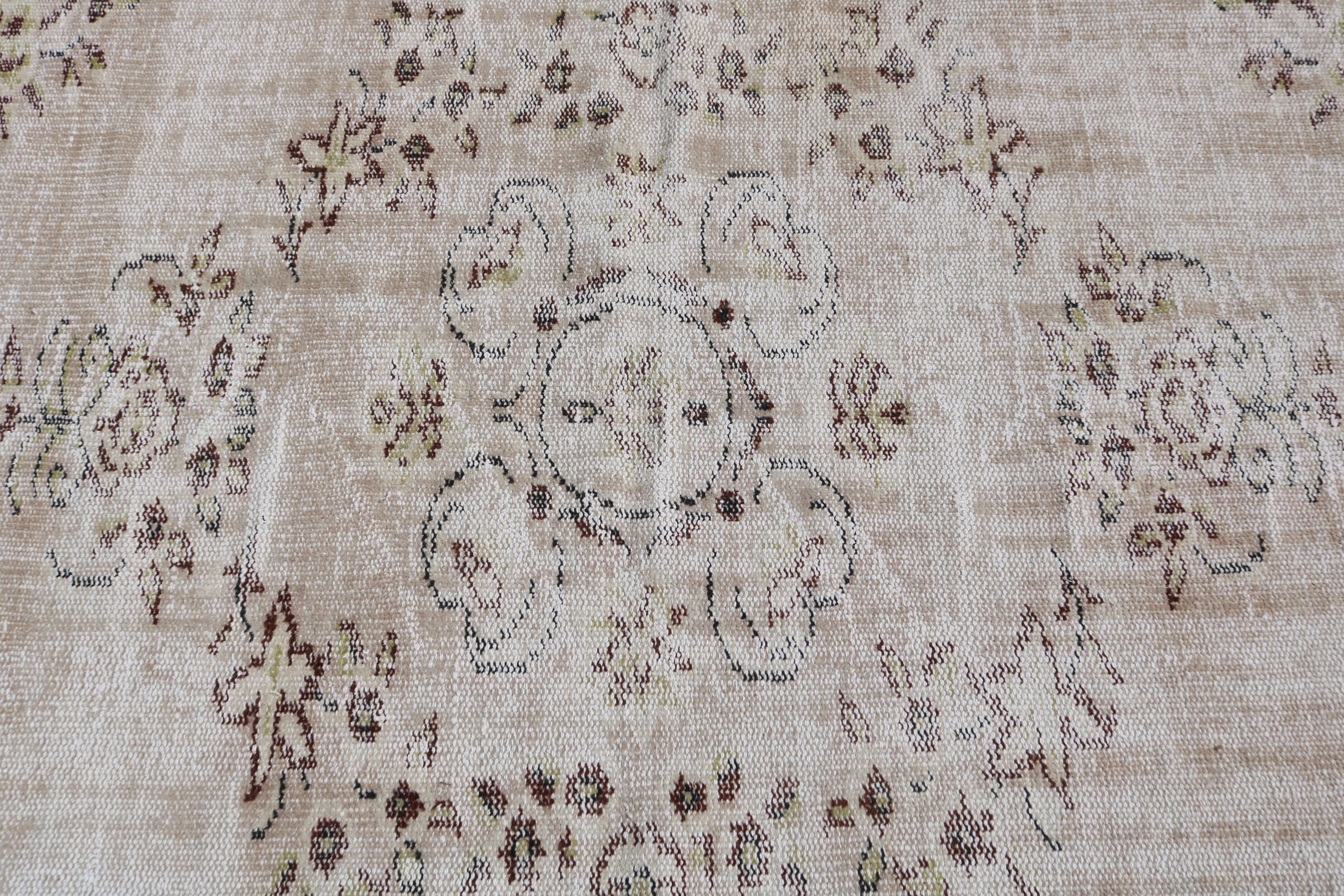 Kitchen Rug, Turkish Area Rug Rugs, Vintage Rugs, Rugs for Living Room, Turkish Rugs, Vintage Decor Rug, Colorful Rug, 4.4x7.6 ft Area Rug