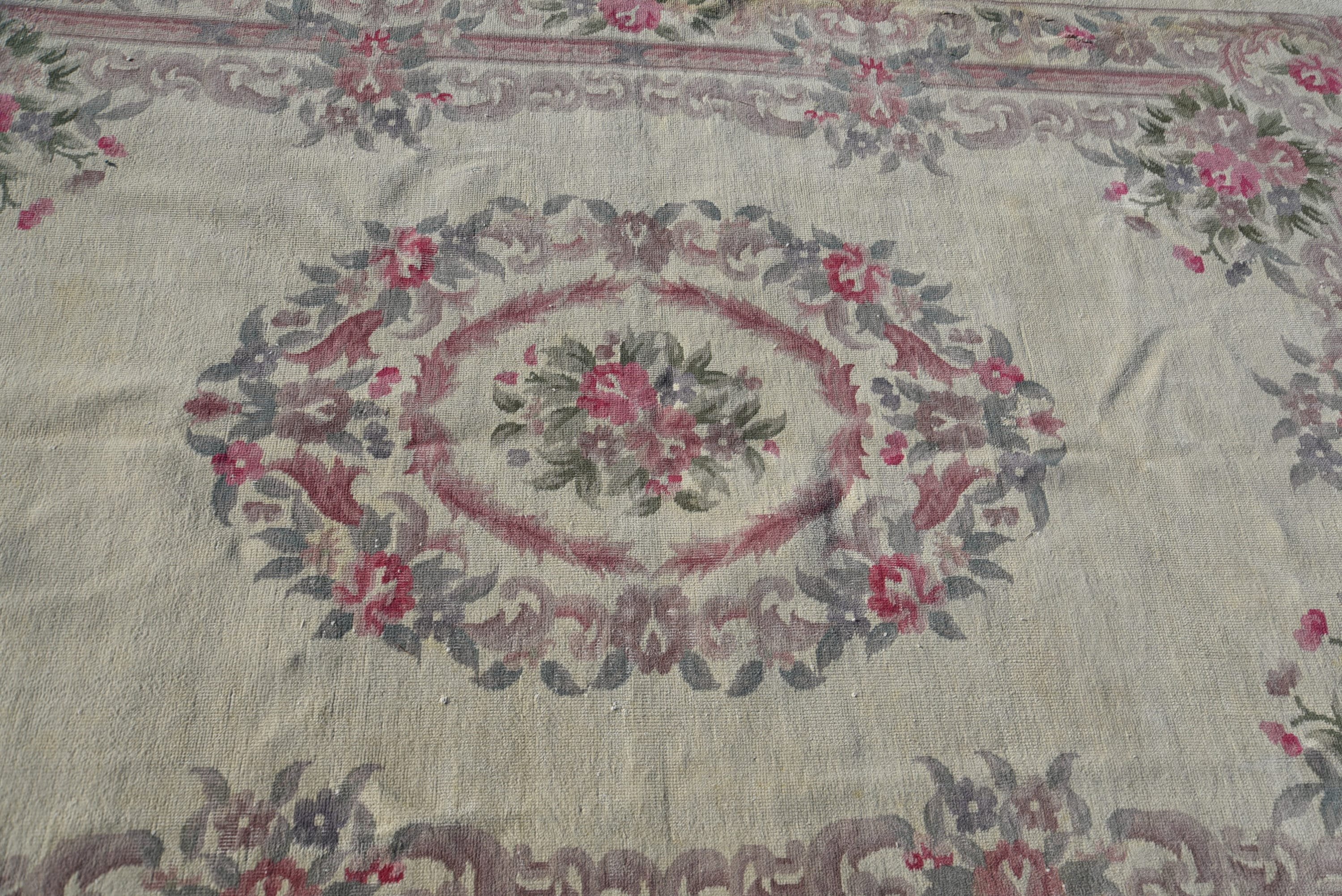 Living Room Rugs, 5.9x8.9 ft Large Rug, Aesthetic Rugs, Wool Rug, Oriental Rug, Rugs for Salon, Turkish Rug, Salon Rug, Vintage Rugs