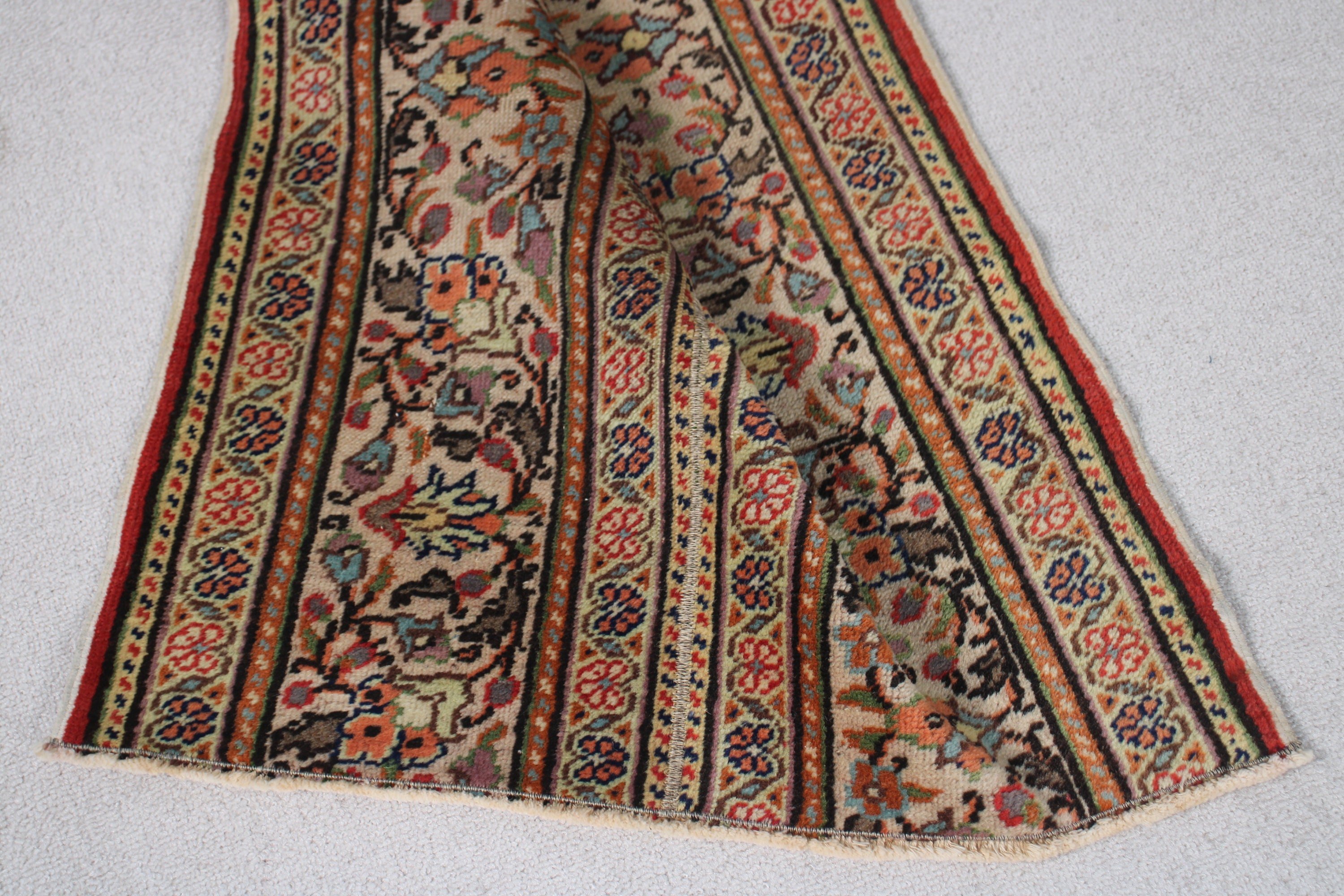 Küçük Alan Halısı, 2x4,1 ft Küçük Halı, Yatak Odası Halısı, Boho Halıları, Vintage Halılar, Türk Halıları, Bej Mutfak Halısı, Araba Paspas Halıları, Oryantal Halı