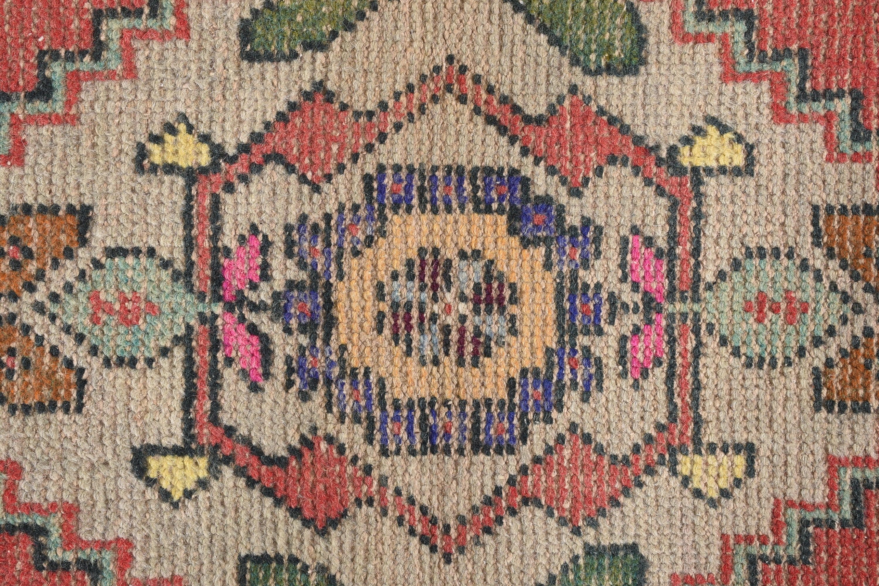 1.6x3.1 ft Small Rugs, Wool Rug, Wall Hanging Rug, Red Bedroom Rugs, Aesthetic Rugs, Bathroom Rugs, Vintage Rug, Antique Rugs, Turkish Rug