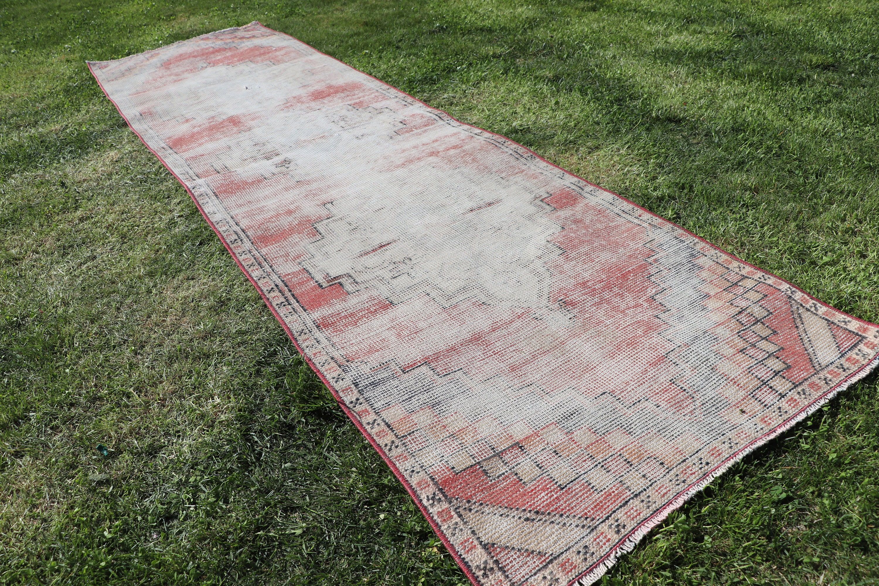 Long Runner Rugs, Turkish Rug, Red Floor Rug, Boho Rugs, Rugs for Hallway, Bohemian Rugs, Bedroom Rug, 2.3x8.3 ft Runner Rugs, Vintage Rugs