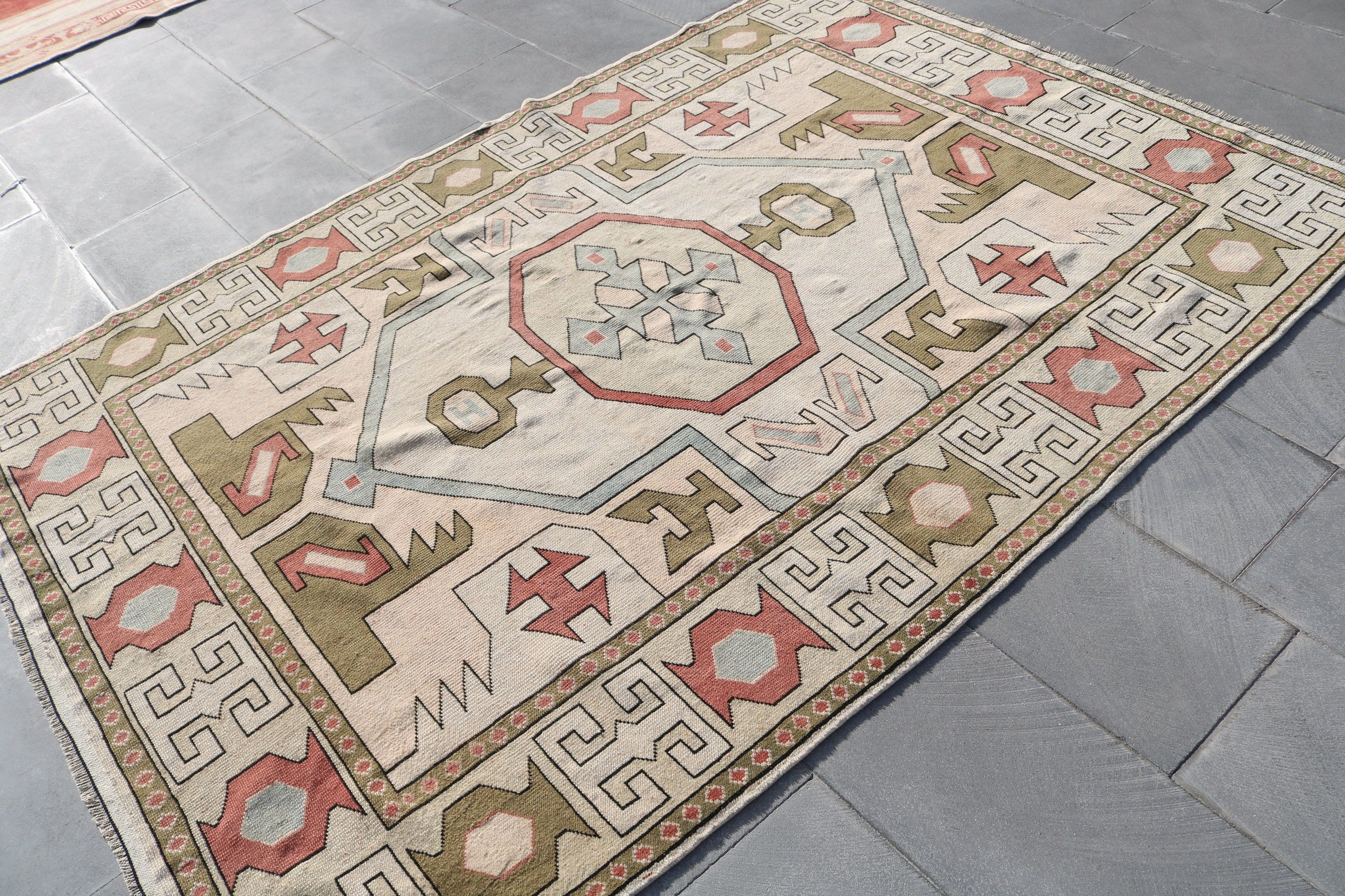 Yer Halısı, Mutfak Halısı, Türk Halıları, Salon Halıları, Salon Halıları, Özel Halı, Oturma Odası Halıları, Vintage Halılar, Eski Halı, 5,2x7,8 ft Büyük Halı