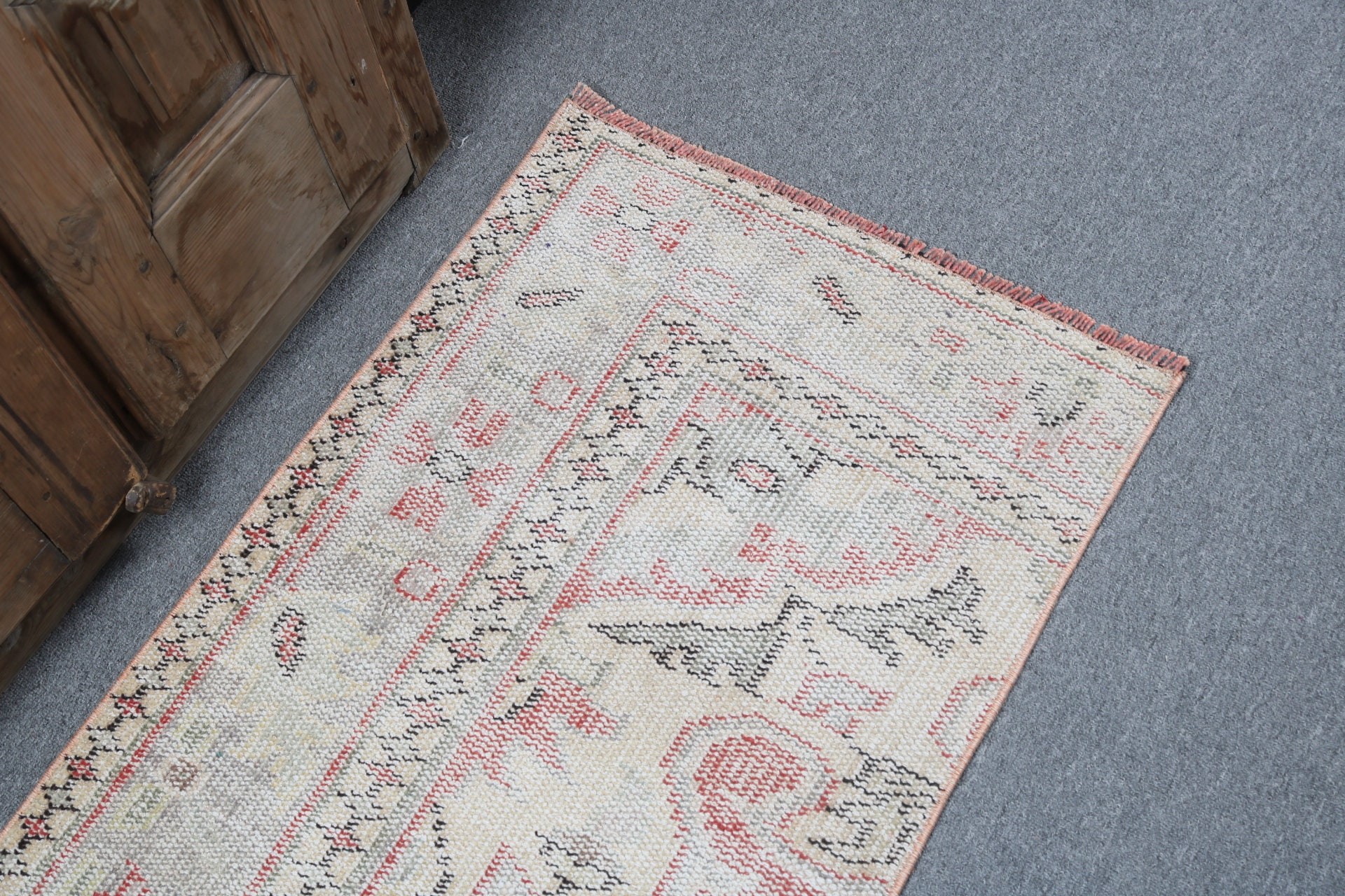 Small Vintage Rug, Turkish Rugs, Tribal Rugs, Car Mat Rugs, Bedroom Rugs, Red  2x3.5 ft Small Rug, Vintage Rug, Statement Rug