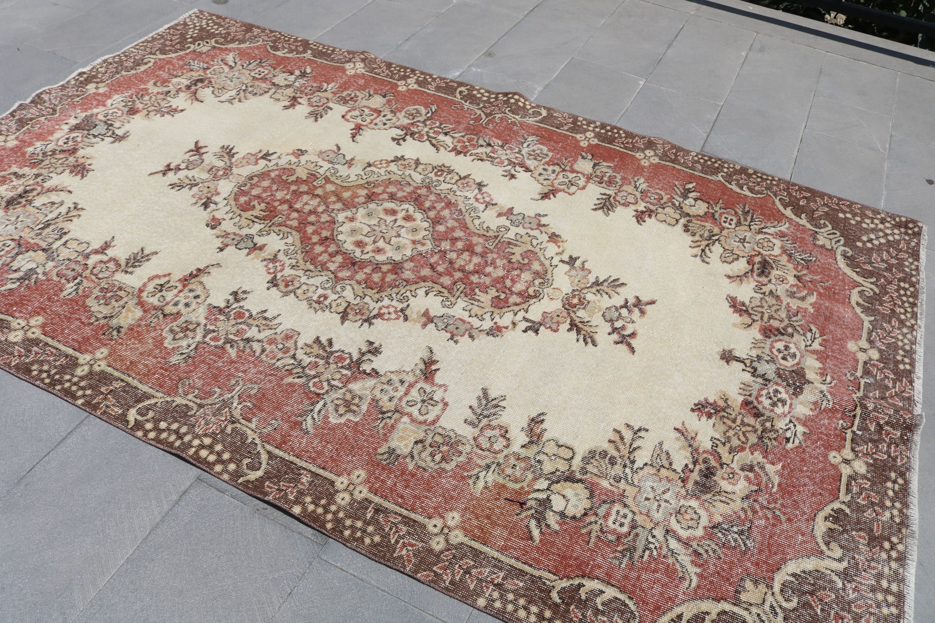 Living Room Rug, Turkish Rug, Oriental Rug, Handwoven Rug, Bedroom Rug, 5.7x9.1 ft Large Rugs, Rugs for Bedroom, Moroccan Rug, Vintage Rug